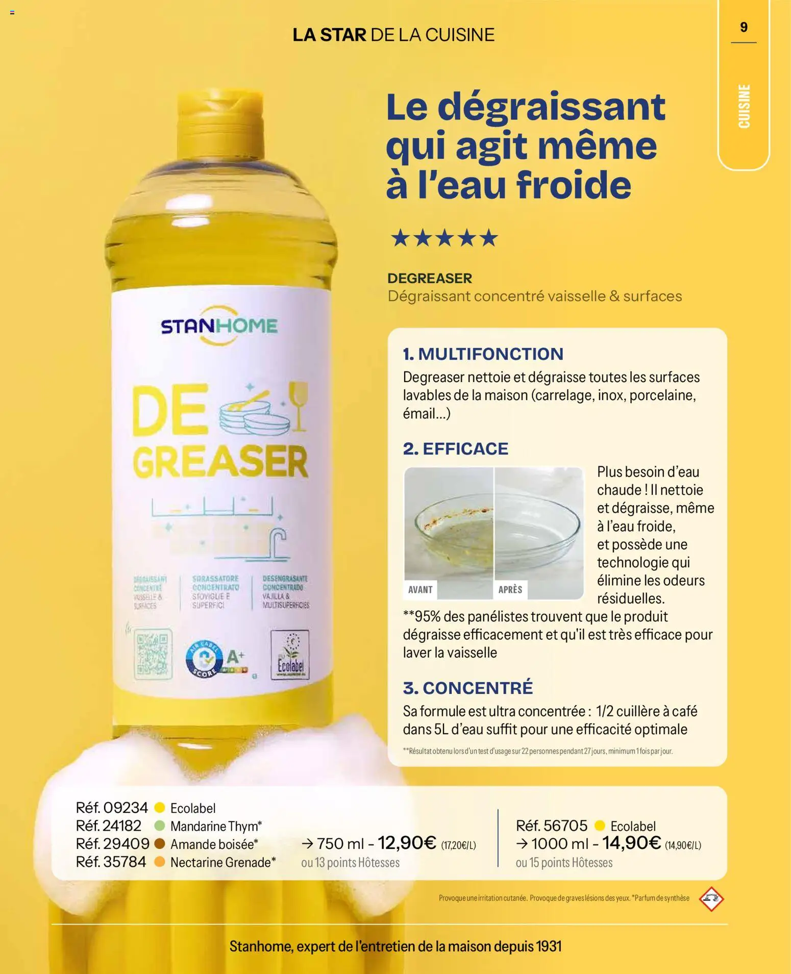 {H1} | Page: 9 | Produits: Amande, Nectarine, Parfum, Café