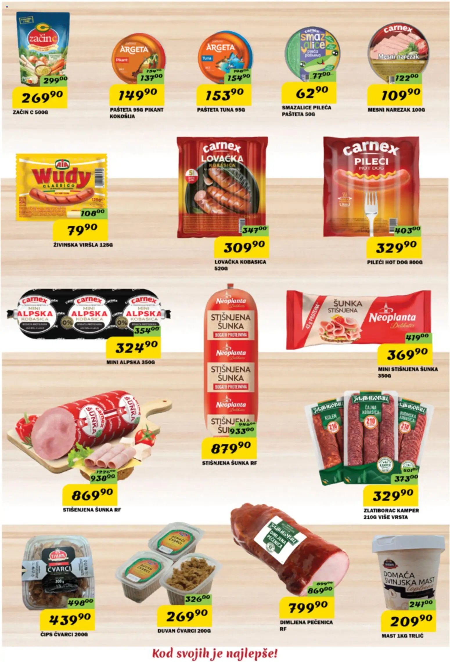 VP Dima katalog - važi od 24.09.2026 | Strana: 4 | Proizvode: Tuna, Čips, Kulen, Mesni narezak