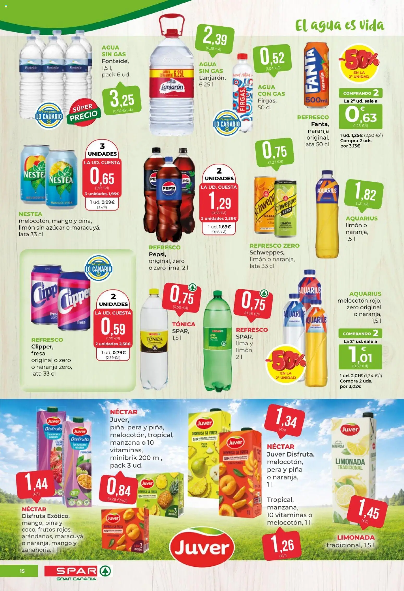 Spar folleto │ válido desde el 18/09/2026 | Página: 15 | Productos: Fanta, Piña, Mango, Néctar
