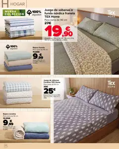 Vista previa Juego de sábanas Coralina TEX Home, Juego de sábanas Coralina TEX Home Para cama de 90 cm válido desde el 22/09/2026 | Página: 20 | Productos: Juego de sábanas, Funda, Algodón, Cama