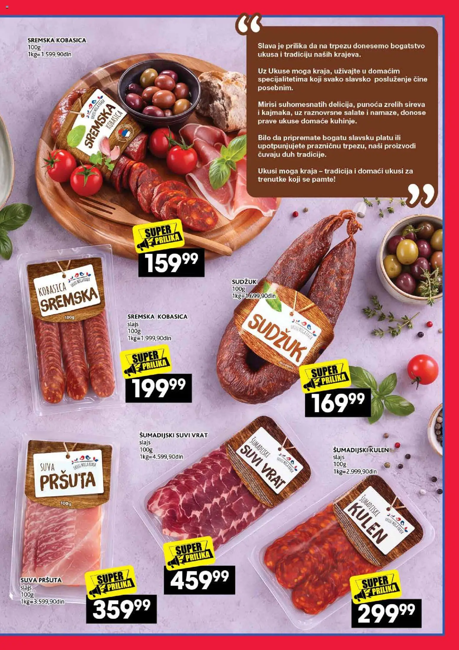 Roda katalog - važi od 26.10.2026 | Strana: 17 | Proizvode: Pršuta, Kulen, Vrat, Kobasica