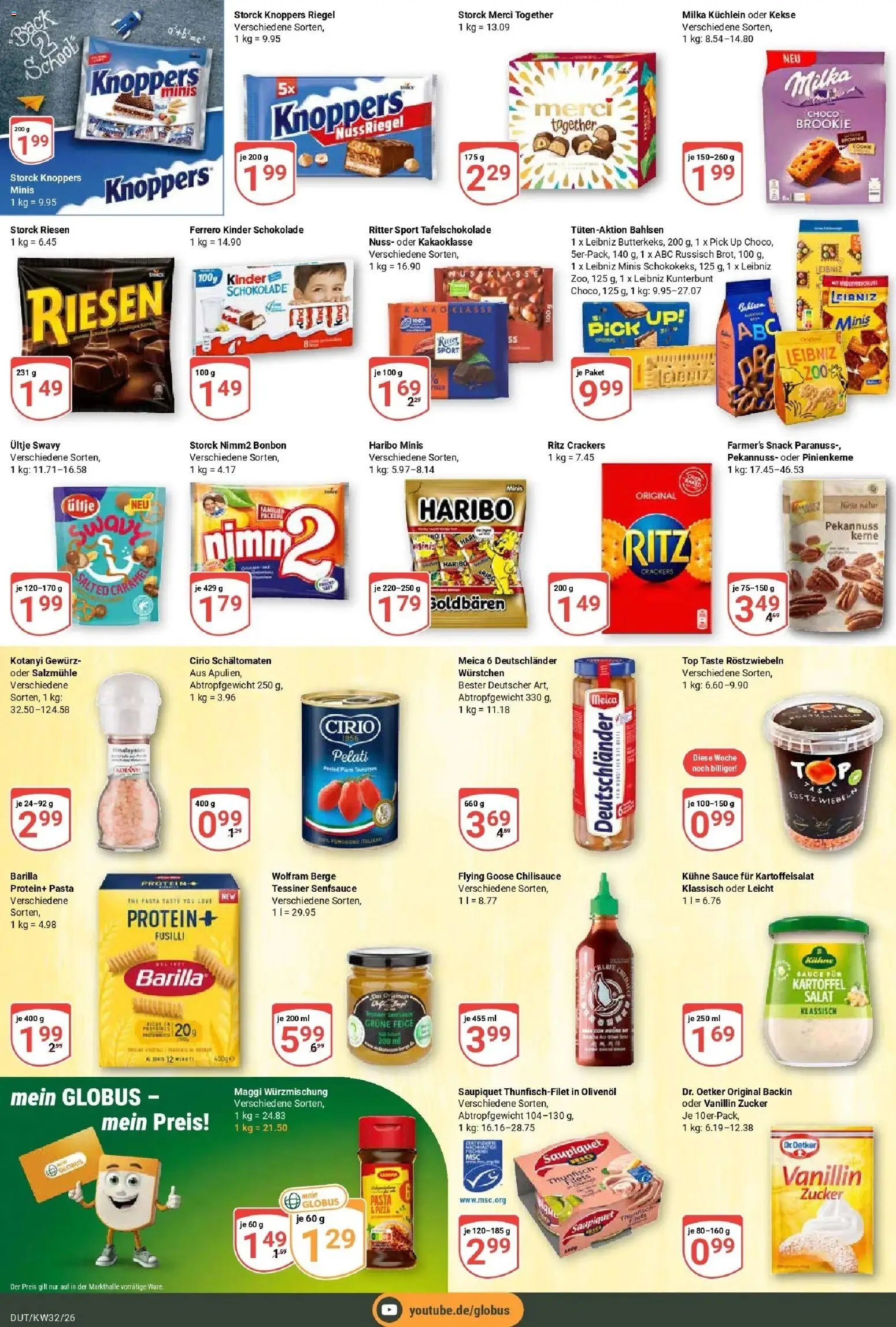 Globus Prospekt Wetzlar-Dutenhofen (ab 03.08.2026) » Angebote online | Seite: 15 | Produkte: Top, Haribo, Olivenol, Salat