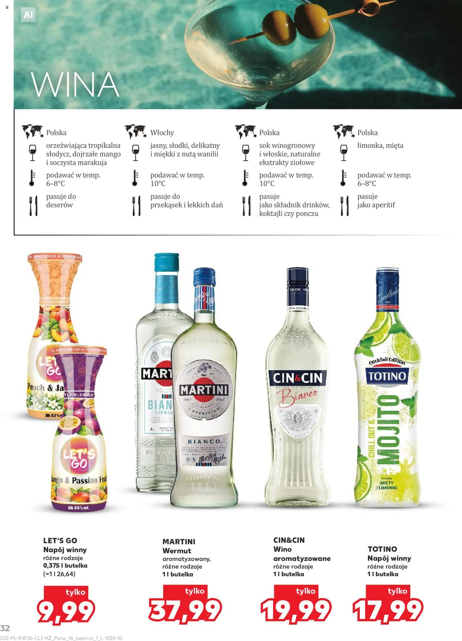 Kaufland Polsko leták - Barek od 03.09.2026 | Strana: 32 | Produkty: Mango, Martini, Mojito, Marakuja