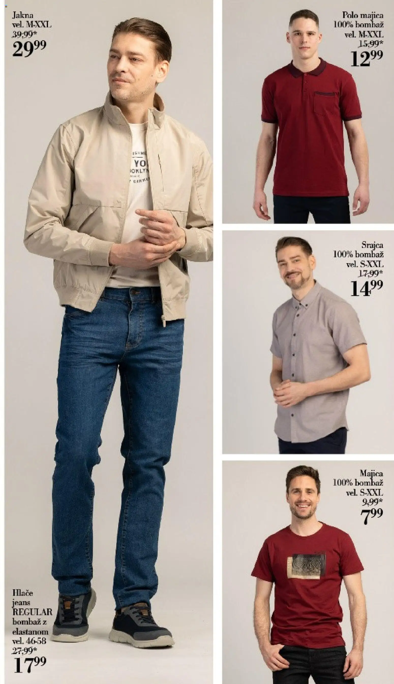 Novi Mana katalog ponudbe – veljaven od 15.04.2026 | Stran: 5 | Izdelki: Srajca, Majica, Jakna, Hlace