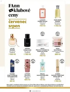 Náhled letáku FAnn parfumerie katalog Léto 2026 od 01.06.2026 | Strana: 38 | Produkty: Chloe, Karty, Body