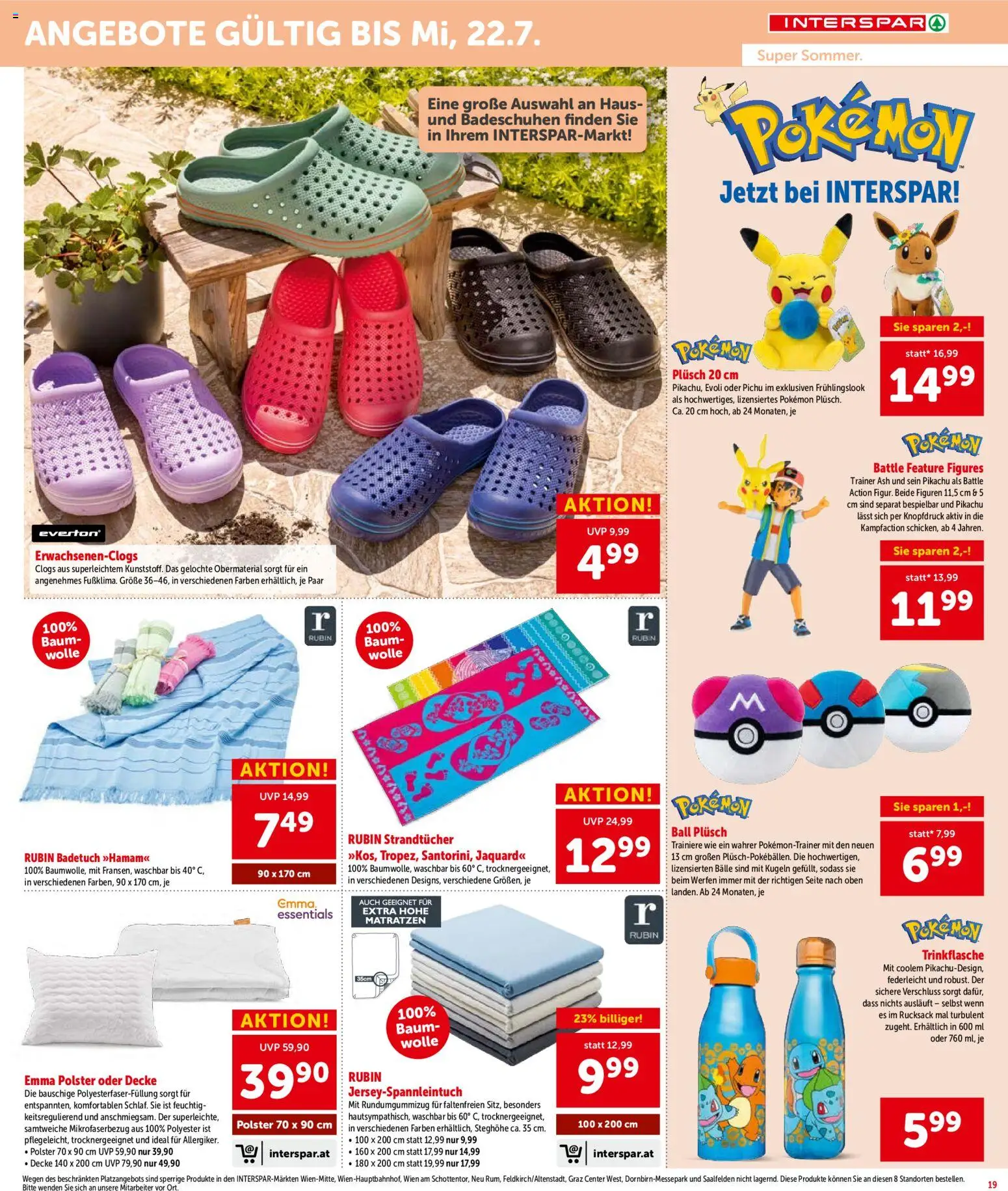 Interspar Flugblatt - Osttirol gültig ab 01.07.2026 | Seite: 19 | Produkte: Rucksack, Decke