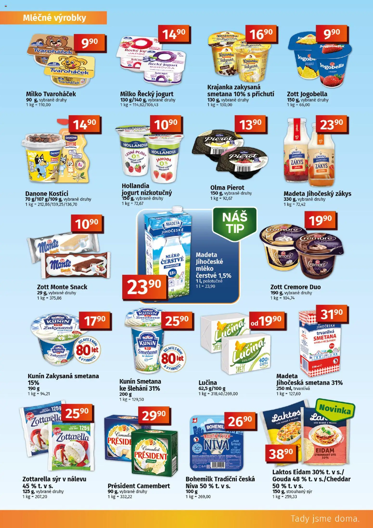 Coop leták - Tuty od 23.09.2026 | Strana: 5 | Produkty: Sýr, Kostici, Eidam, Zakysaná smetana