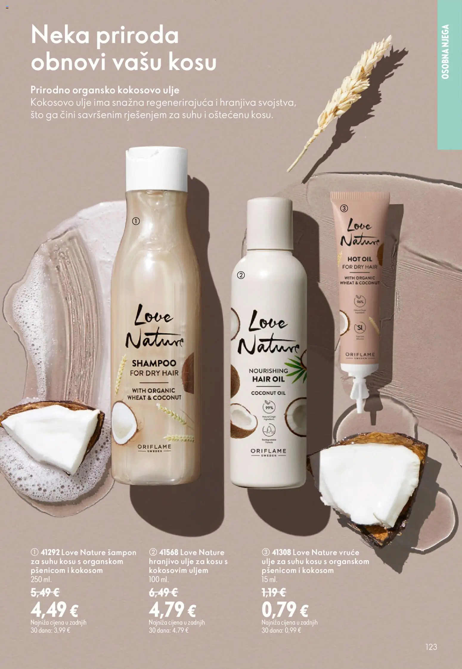 Oriflame katalog | vrijedi od 26.08.2026 | Stranica: 123 | Proizvodi: Šampon, Ulje za kosu, Ulje, Kokosovo ulje