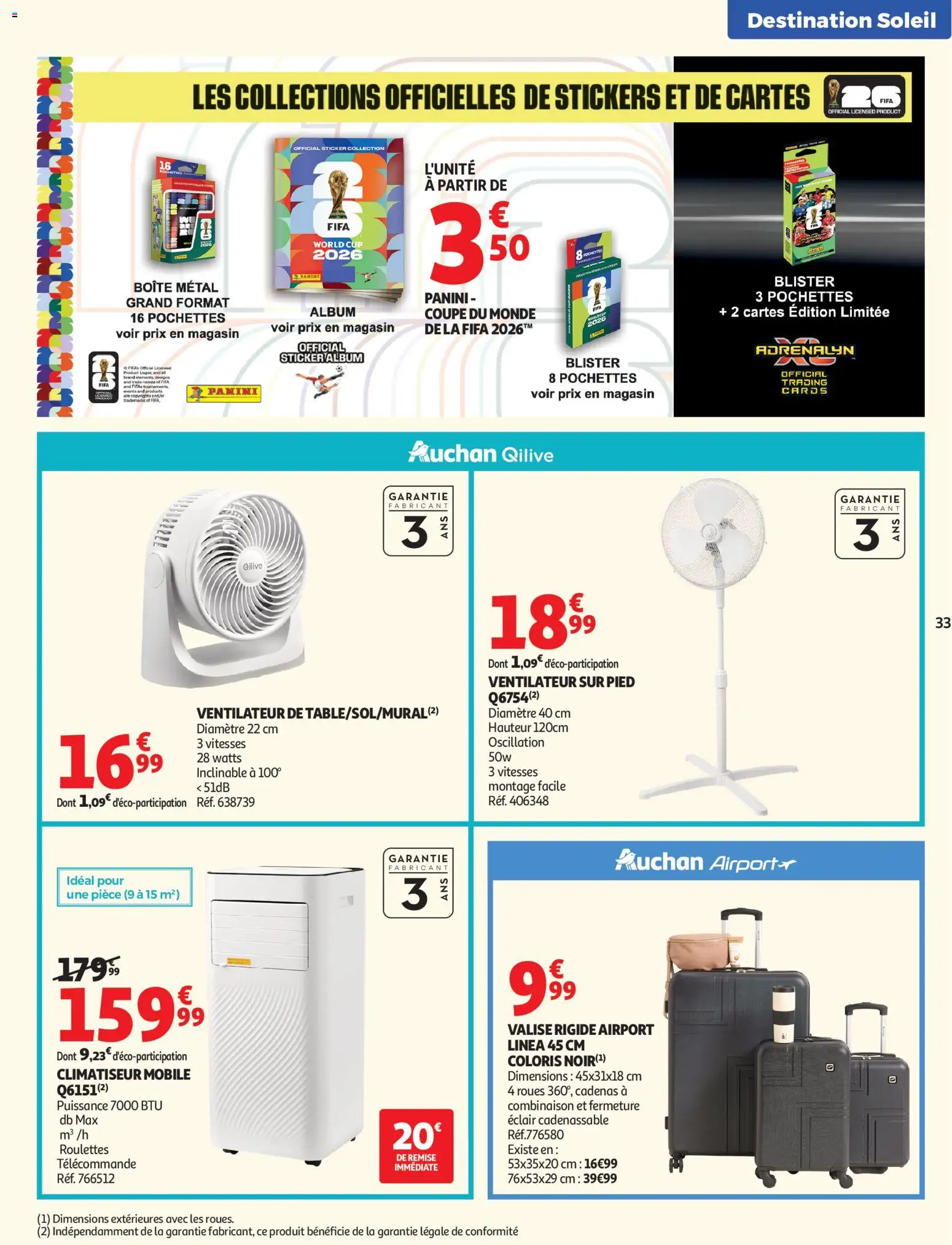 {H1} | Page: 33 | Produits: Ventilateur sur pied, Ventilateur, Télécommande, Valise