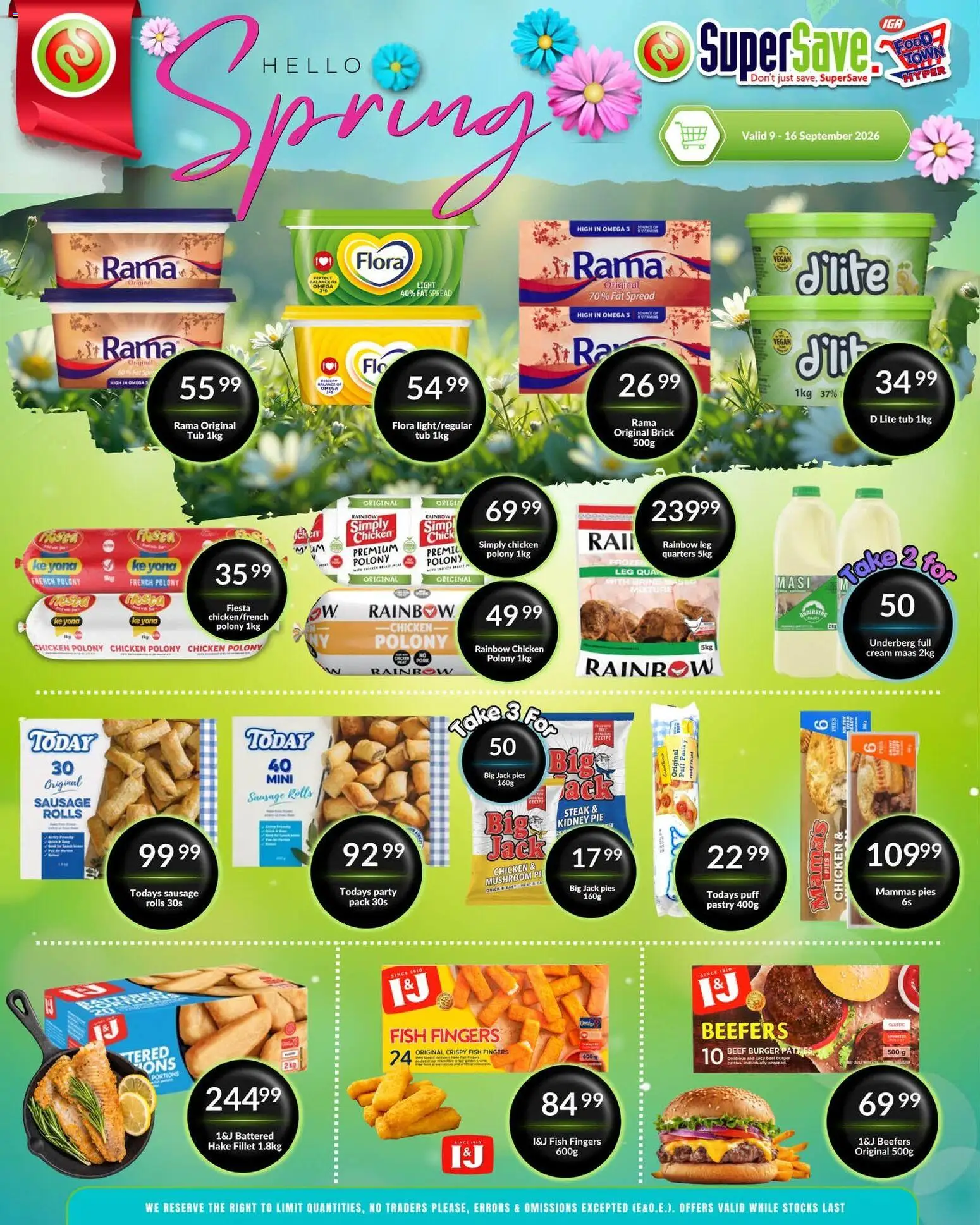 New Super Save catalogue – valid from 09/09/2026 | Page: 61 | Products: Fish, Fat spread, Sausage, Pastry