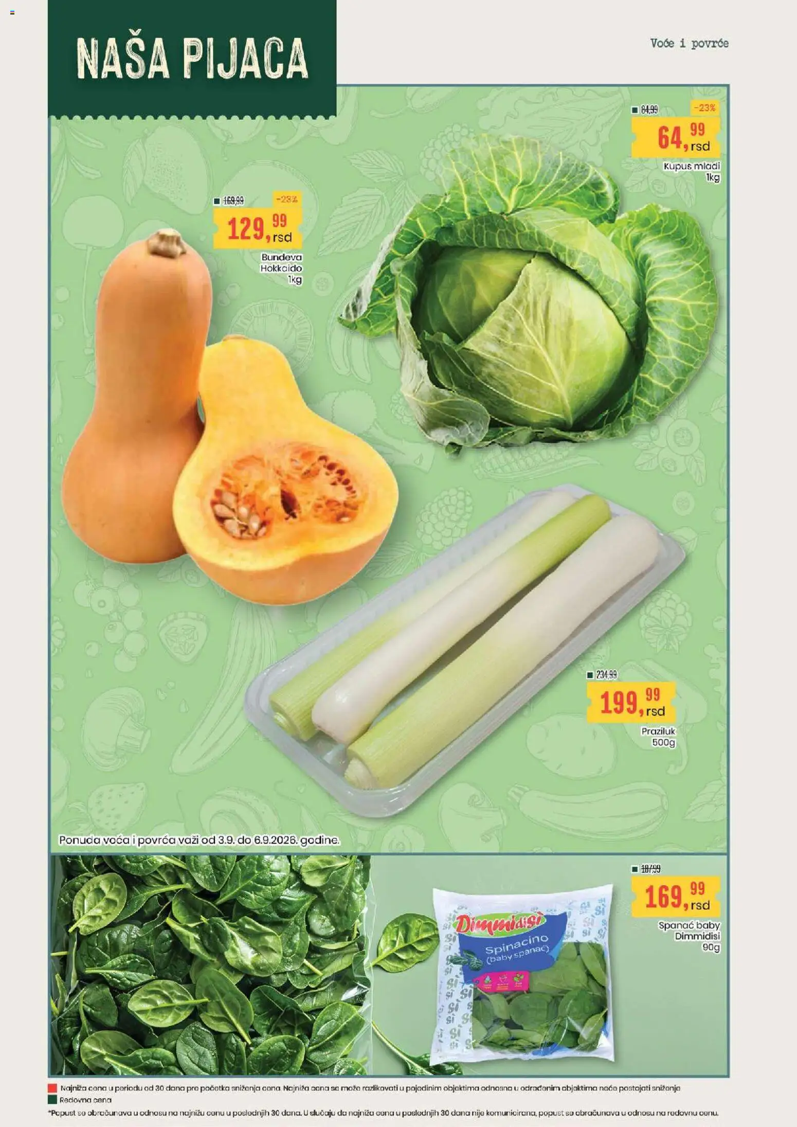 Aroma Market katalog - važi od 03.09.2026 | Strana: 2 | Proizvode: Voće, Kupus, Voda, Praziluk