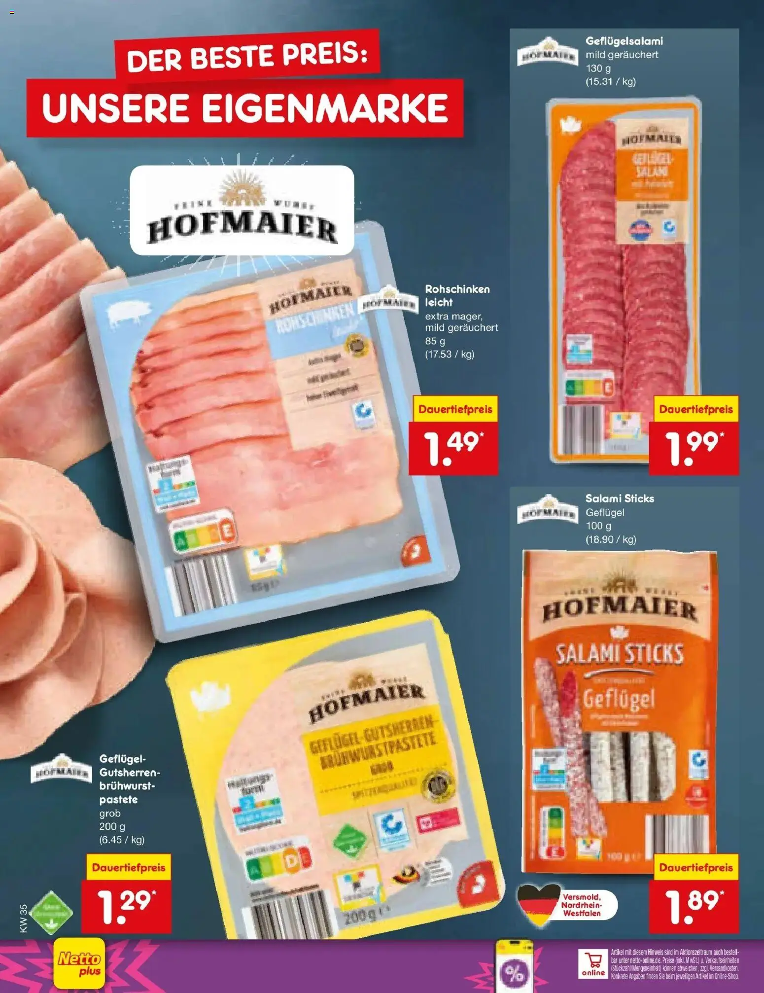 Netto Marken-Discount Prospekt Bad Friedrichshall (ab 24.08.2026) » Angebote | Seite: 20 | Produkte: Salami