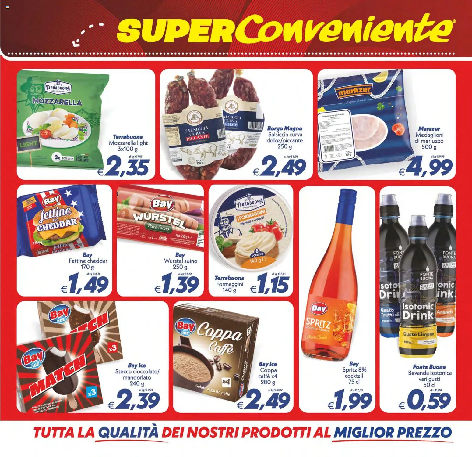 Volantino SuperConveniente del 22/09/2026 | Pagina: 10 | Prodotti: Cioccolato, Panna, Cheddar, Suino