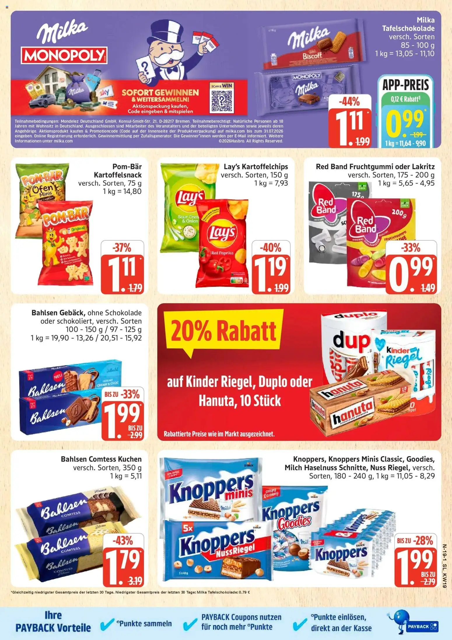 Marktkauf Prospekt Schleswig	 – gültig ab 04.05.2026 | Seite: 22 | Produkte: Schokolade, Kinder riegel, Knoppers, Kuchen