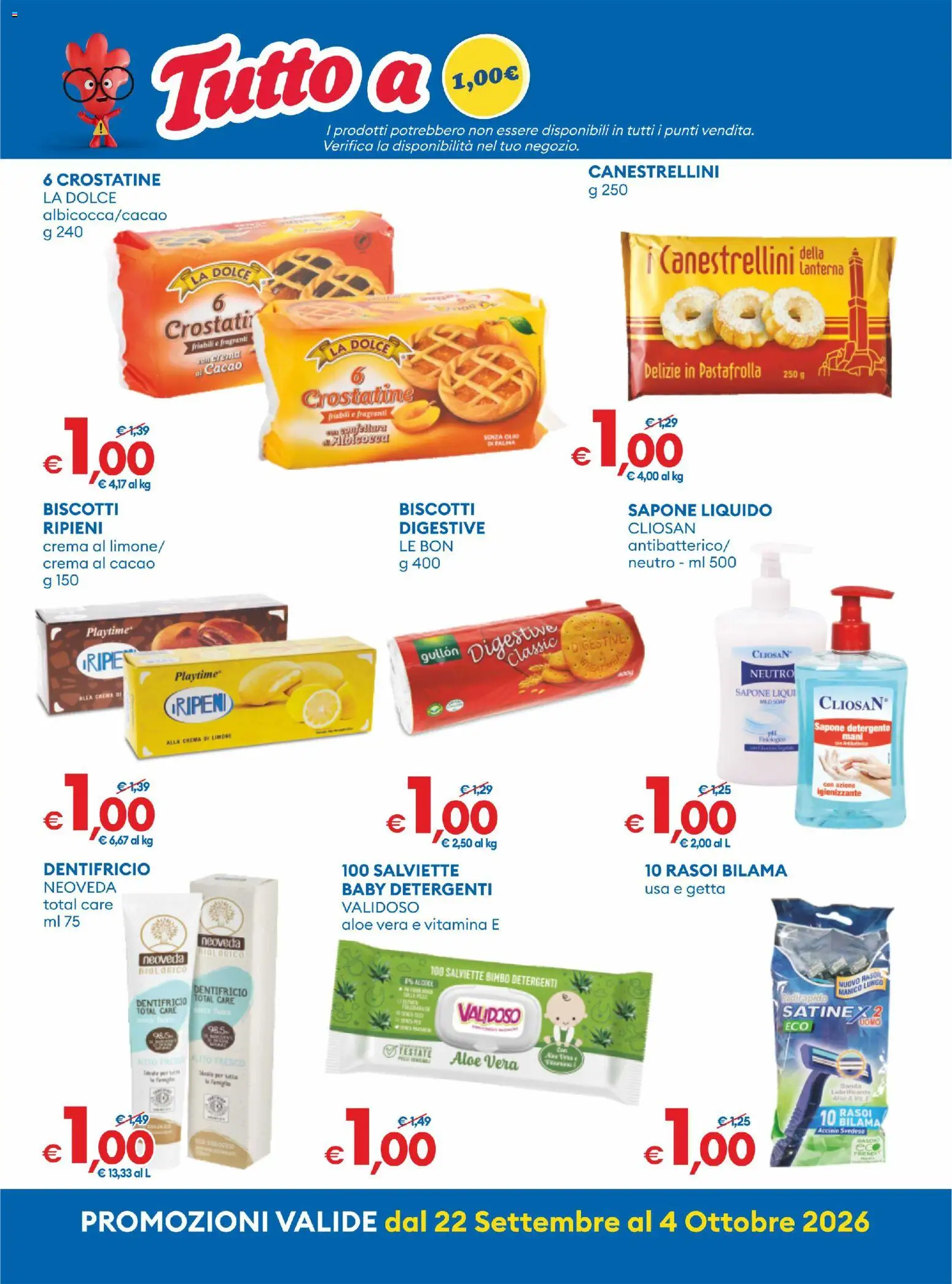 Volantino MD Discount del 22/09/2026 | Pagina: 6 | Prodotti: Dentifricio, Crostatine, Cacao, Aloe vera