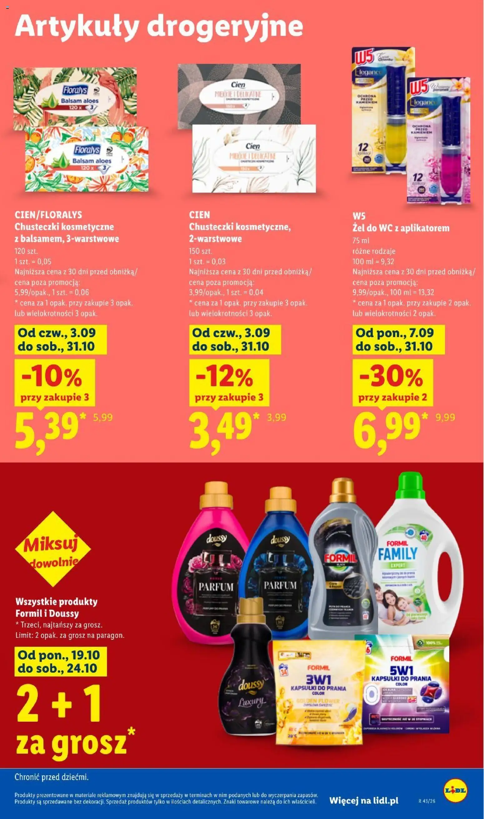 Lidl gazetka od 22.10.2026 | Strona: 99 | Produkty: Kapsułki, Aloes, Żel do WC, Kapsułki do prania