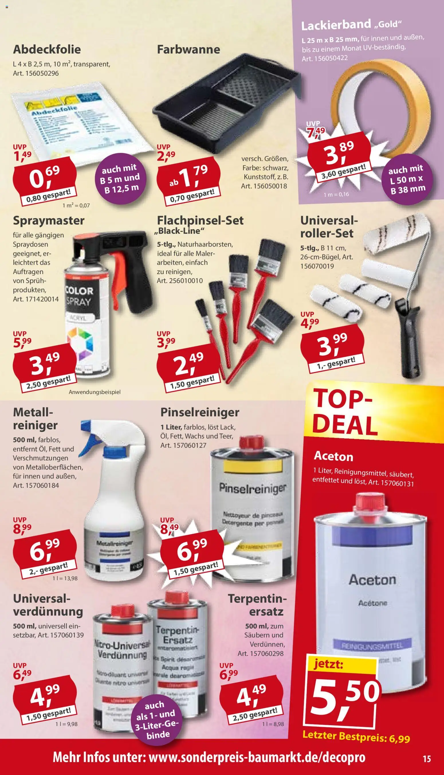 Sonderpreis Baumarkt Prospekt – gültig ab 27.06.2026 | Seite: 15