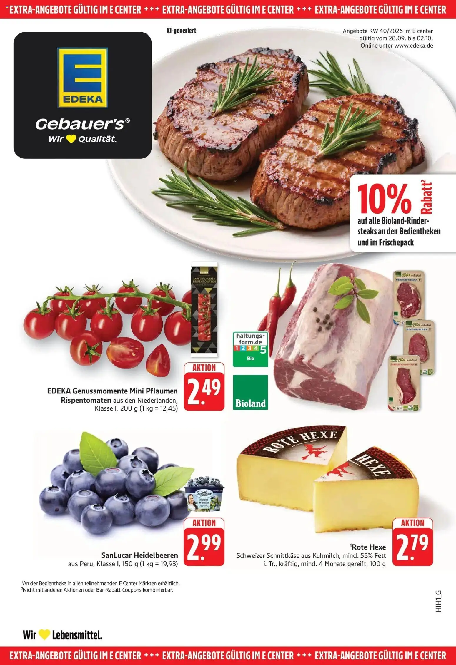 Edeka Prospekt Göppingen – gültig ab 28.09.2026 | Seite: 21 | Produkte: Pflaumen, Heidelbeeren