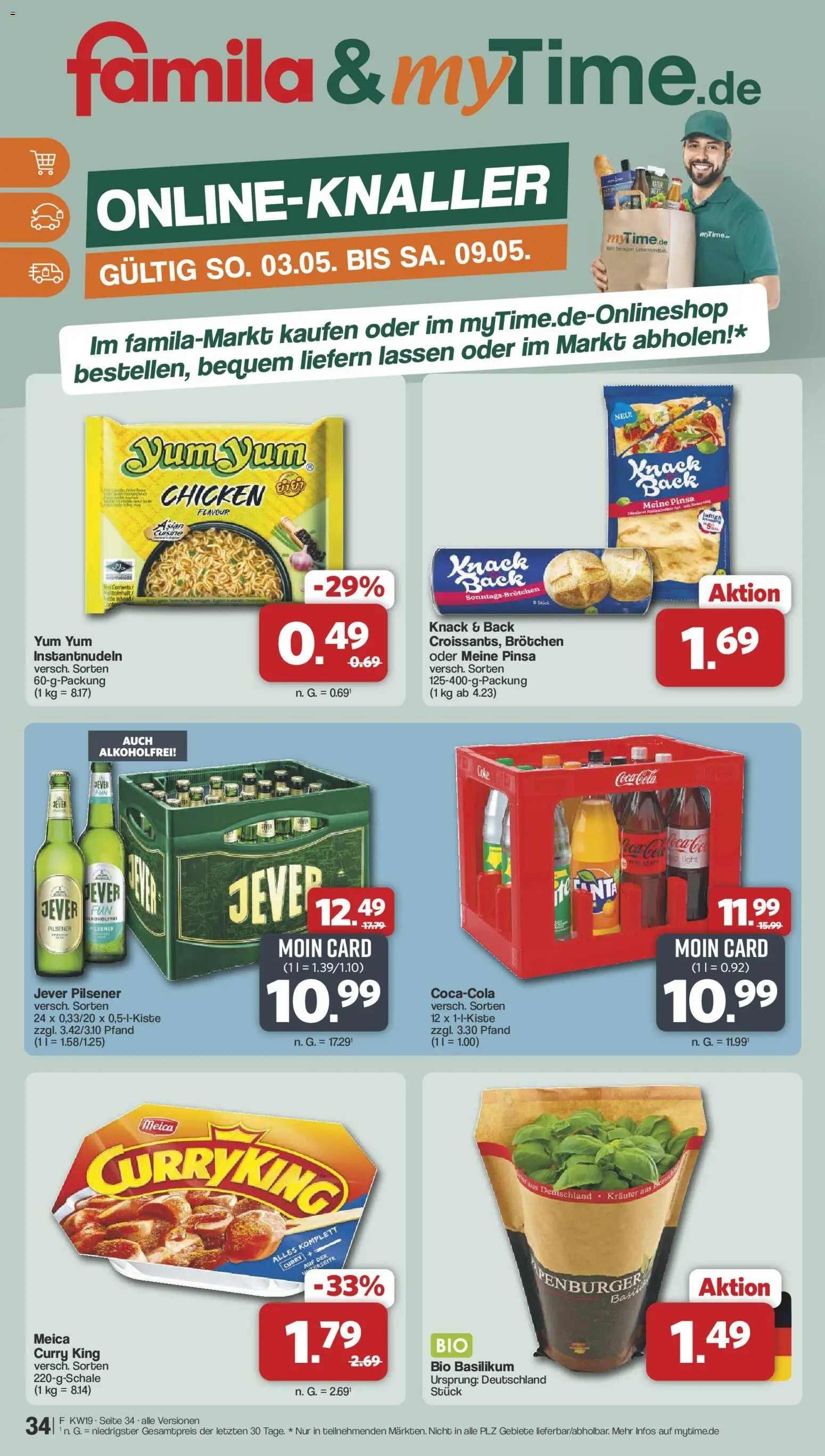 Famila Nordwest Prospekt 	 – gültig ab 04.05.2026 | Seite: 34 | Produkte: Coca cola, Cola, Meica, Jever