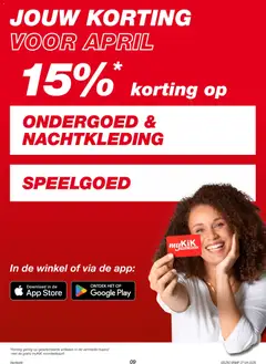 KiK folder - Voorbeeld van een folder van KiK, geldig van 27.04.2026 | Pagina: 9 | Producten: Ondergoed