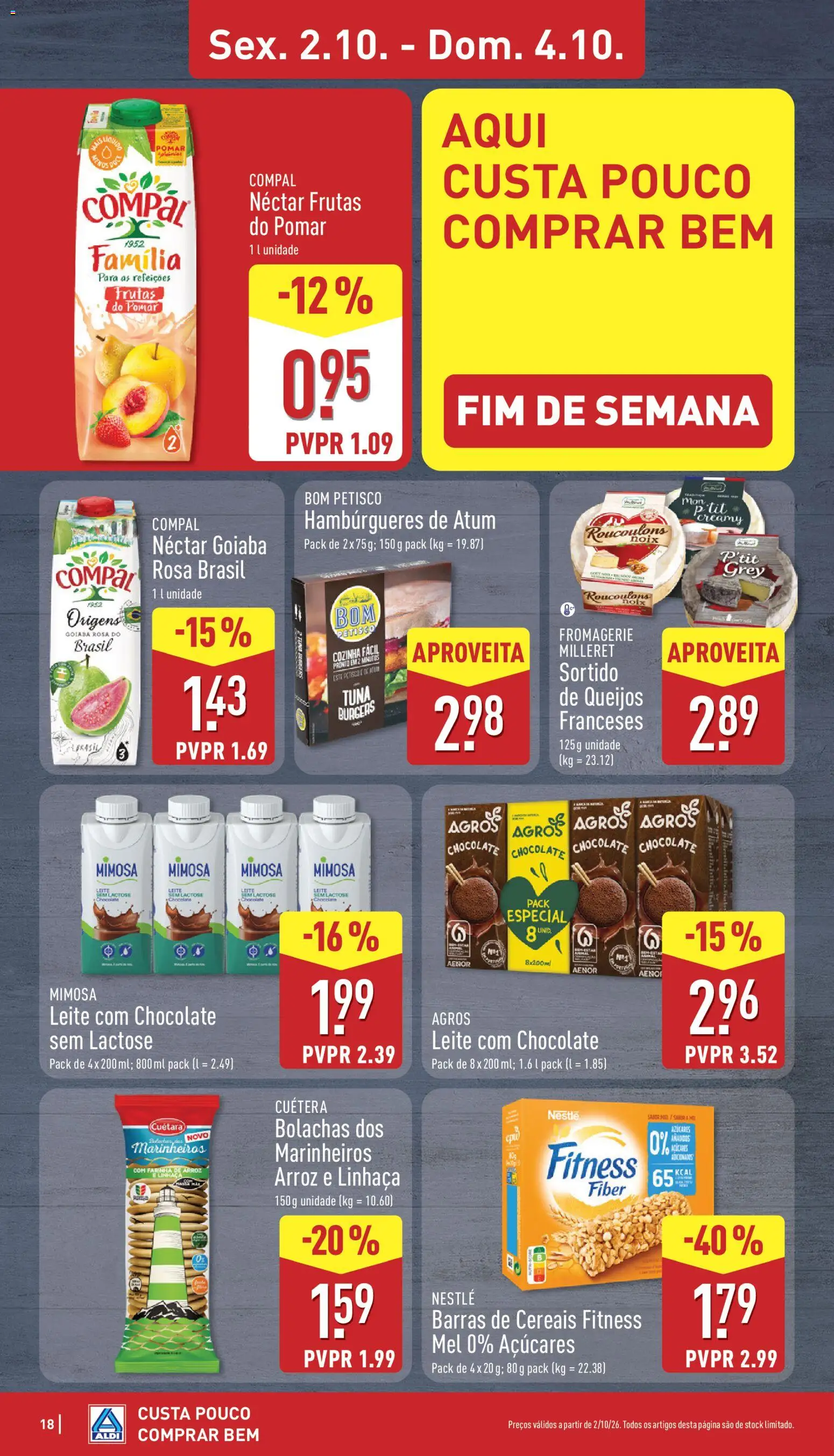 Aldi folheto │ válido de 28/09/2026 | Página: 18 | Produtos: Barras de cereais, Frutas, Arroz, Cereais