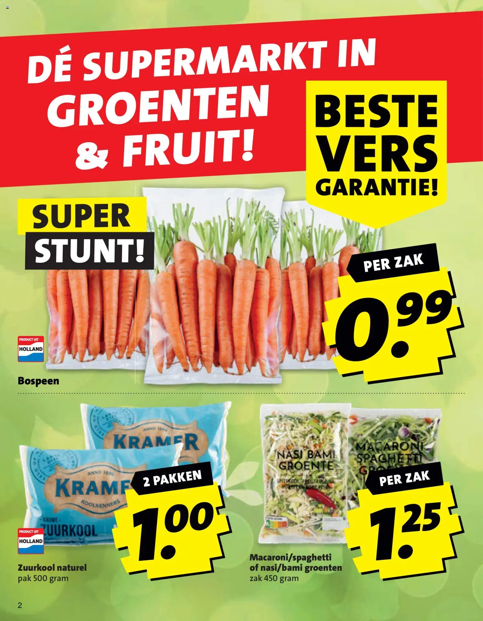 {H1} | Pagina: 2 | Producten: Spaghetti, Macaroni, Fruit, Groenten