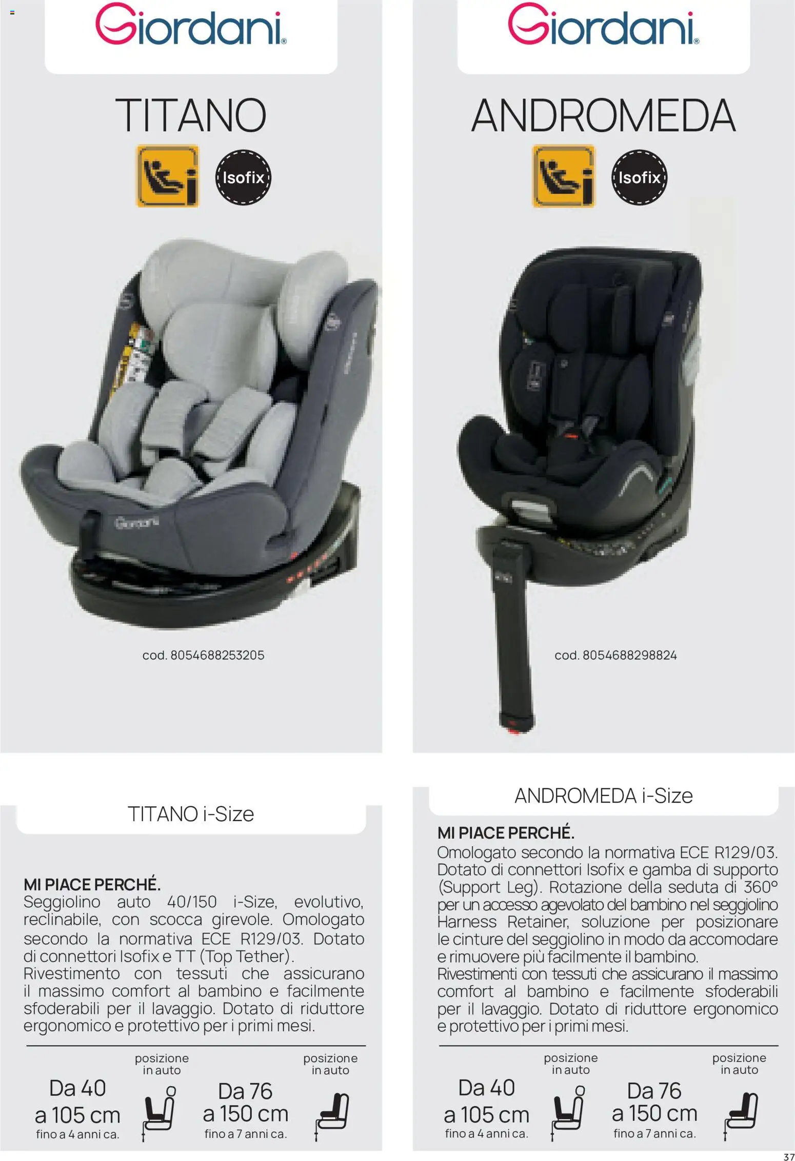 Volantino Prenatal del 16/09/2026 | Pagina: 37 | Prodotti: Gamba, Top, Seggiolino