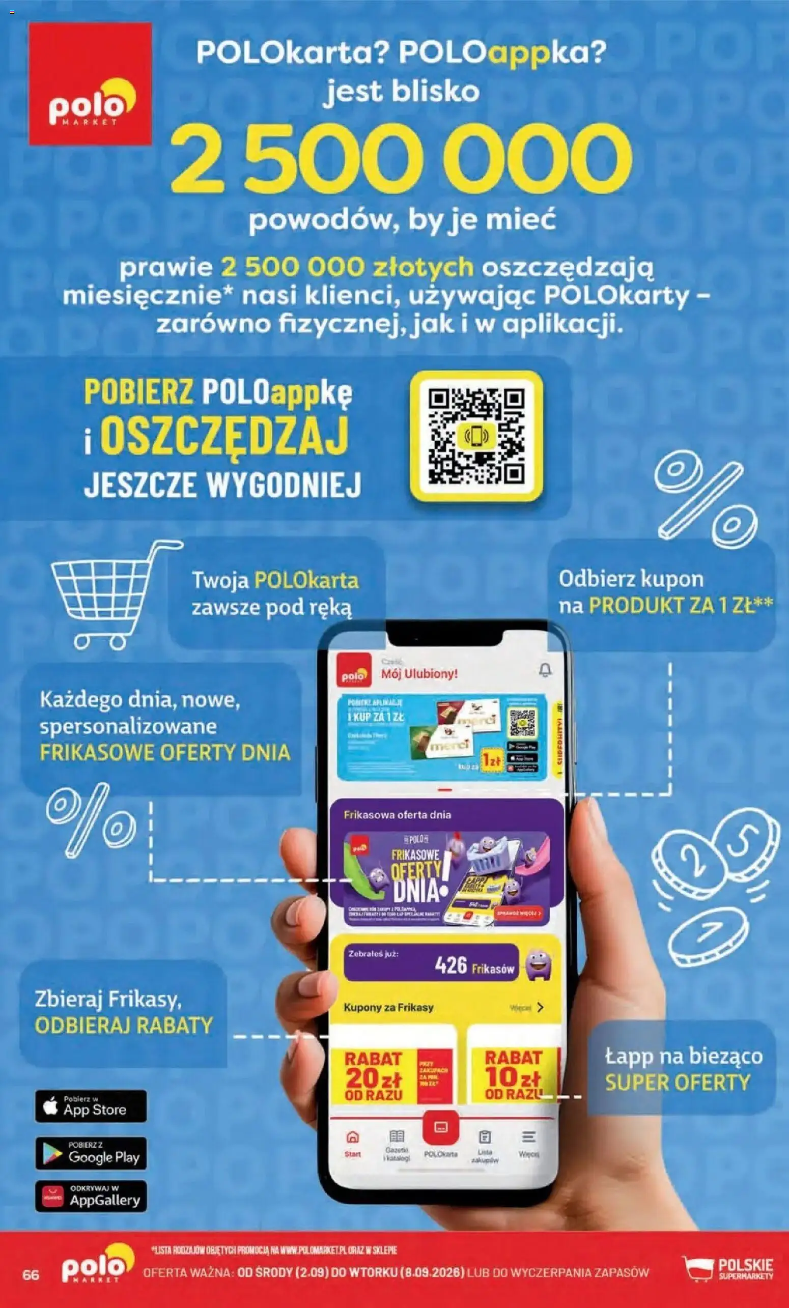 Nowa POLOmarket gazetka od jutra 02.09.2026 | Strona: 66 | Produkty: Merci