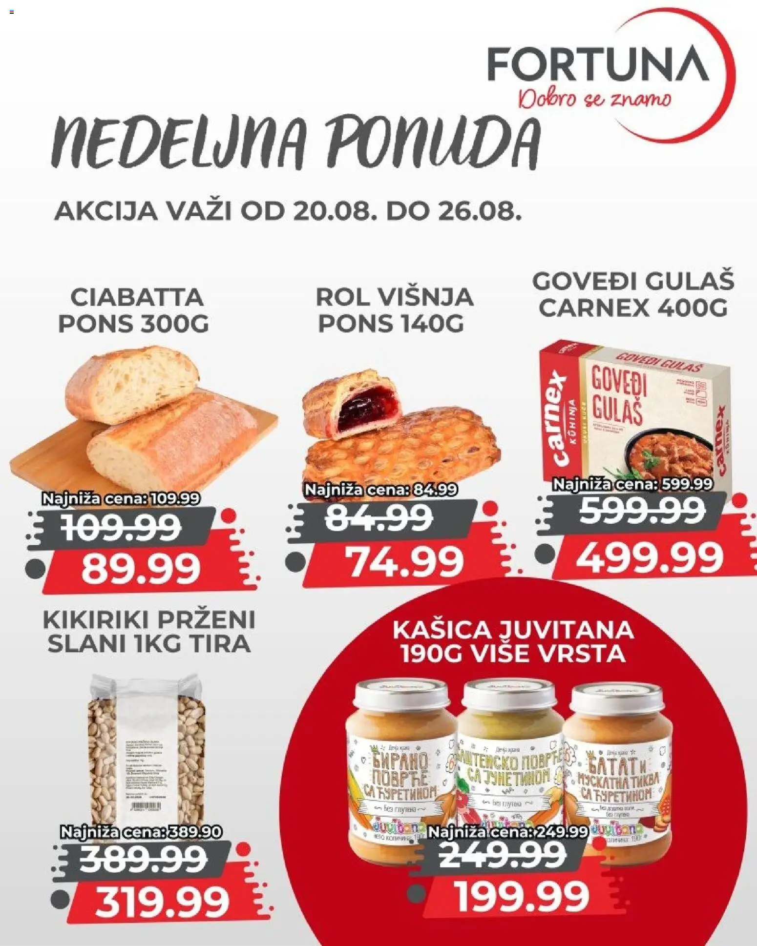 Fortuna Market katalog - važi od 20.08.2026 | Strana: 8 | Proizvode: Kuhinja, Višnja, Kikiriki