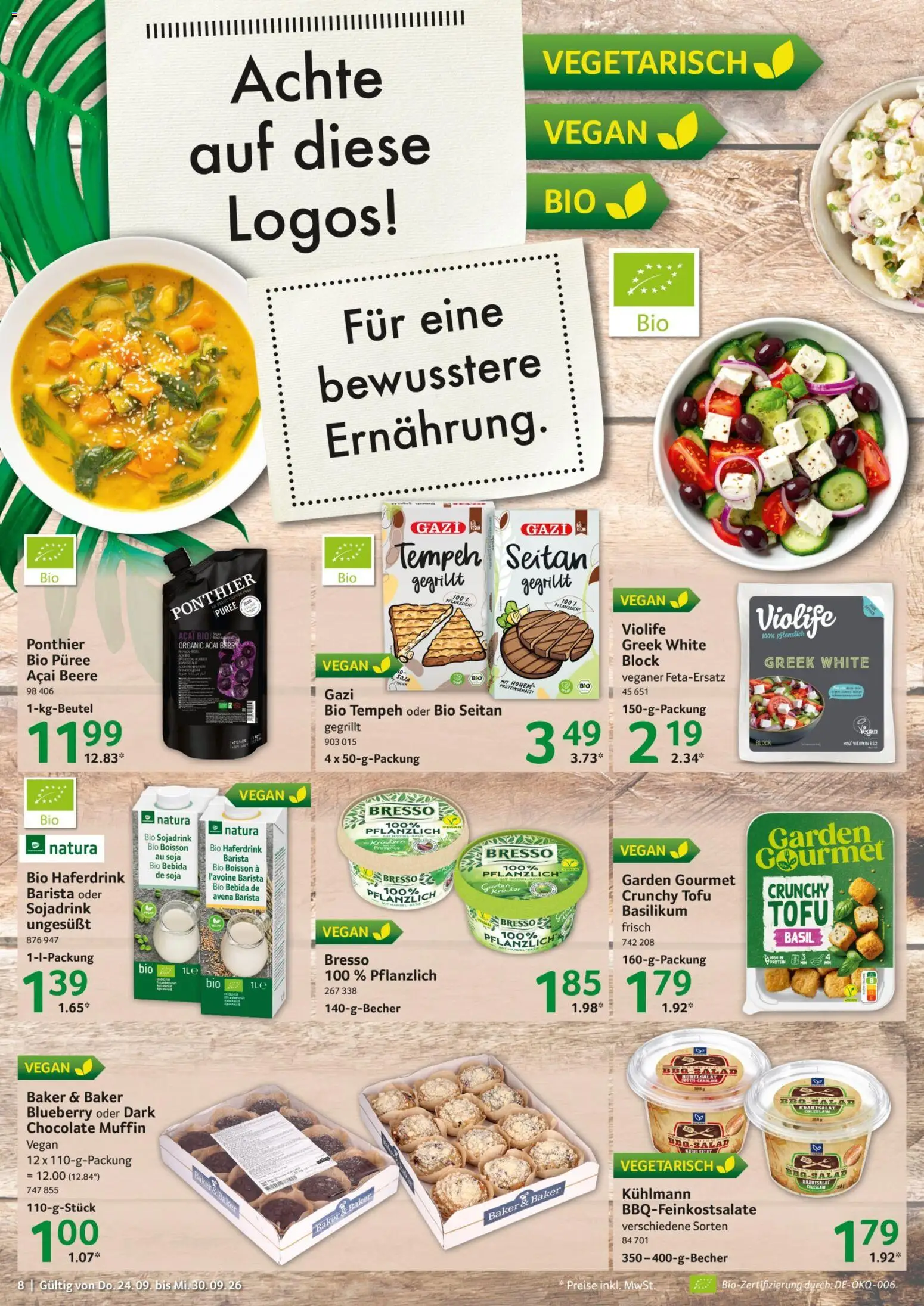 Selgros Prospekt – gültig ab 24.09.2026 | Seite: 8 | Produkte: Bresso, Haferdrink