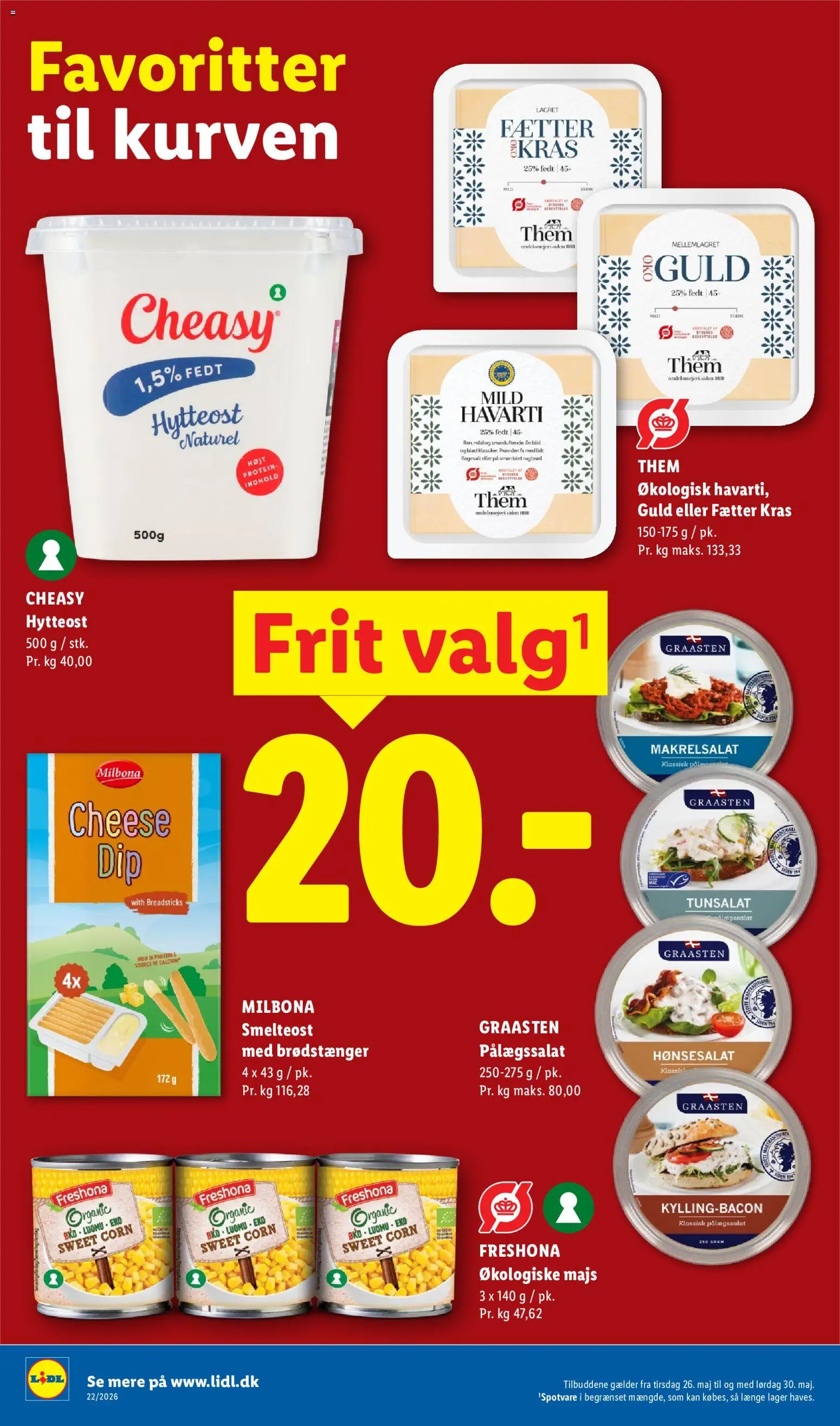 Lidl tilbudsavis – gyldig fra 28.05.2026 | Side: 18 | Produkter: Hytteost, Majs, Rugbrød, Søm