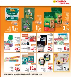 Anteprima del volantino Conad volantino Superstore Piemonte valido a partire dal 10/09/2026 | Pagina: 26 | Prodotti: Paté, Manzo, Carta forno, Bagno