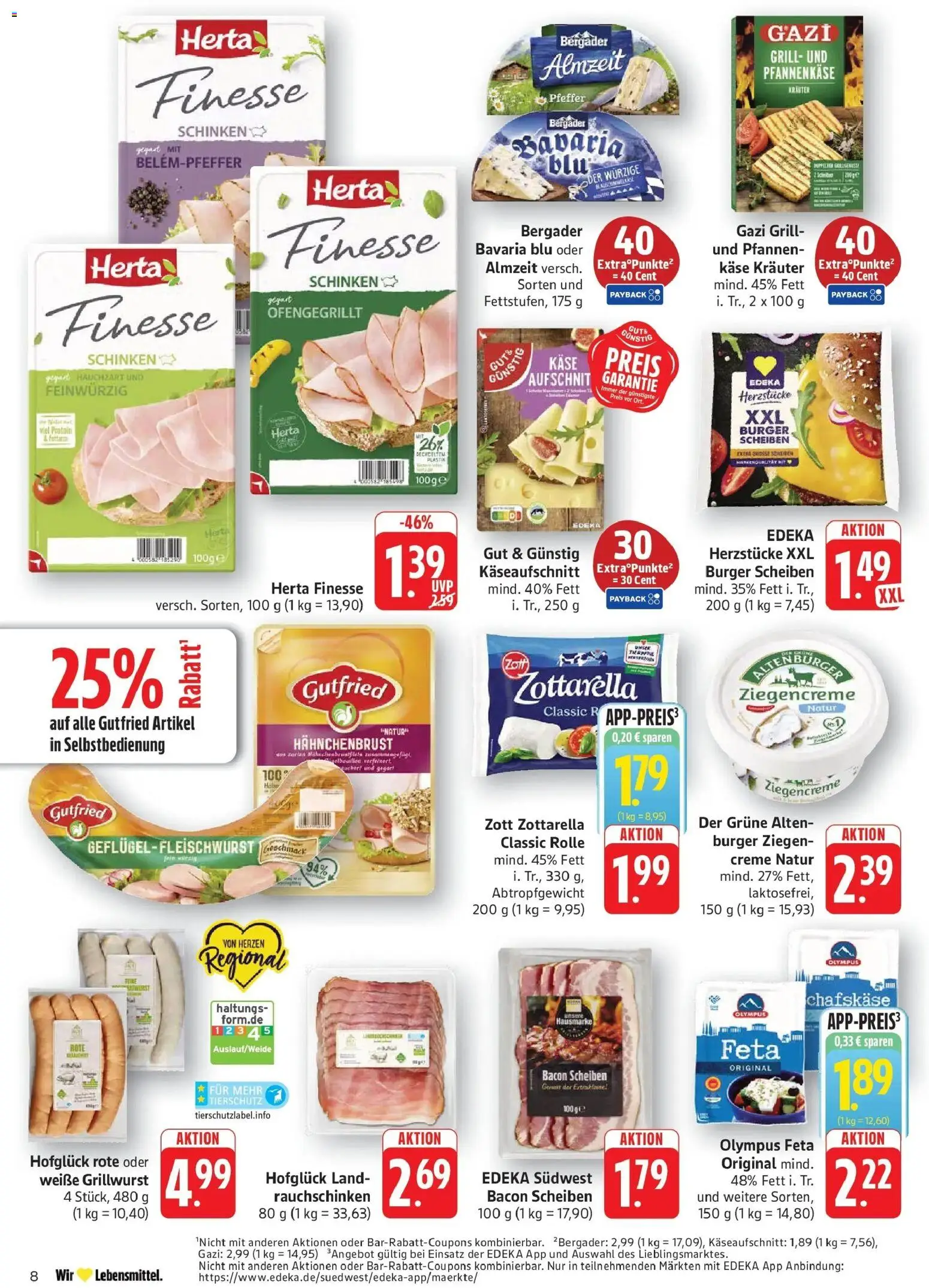 Edeka Prospekt Geislingen (ab 31.08.2026) » Angebote Online | Seite: 8 | Produkte: Grill, Käse, Burger, Pfeffer