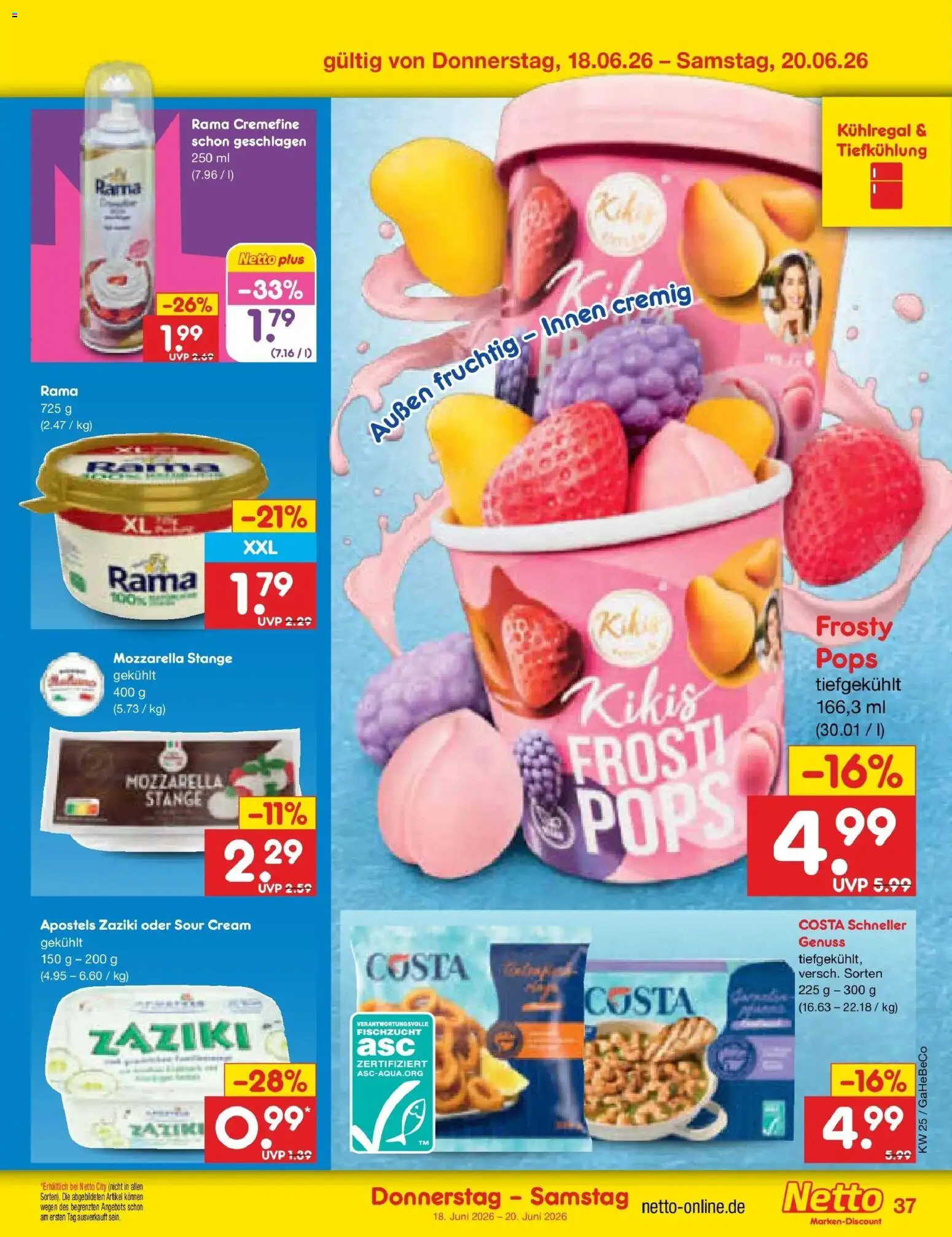 Netto Marken-Discount Prospekt Bitterfeld-Wolfen – gültig ab 14.06.2026 | Seite: 49 | Produkte: Rama, Mozzarella, Rama cremefine