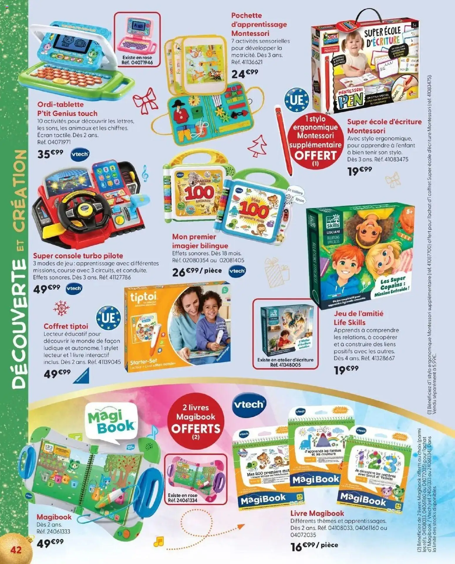 La Grande Récré - LE NOËL DE TOUTES LES PASSIONS à partir du 14/10/2026 - promo en ligne | Page: 42 | Produits: Livres, Cuillère, Stylo, Livre