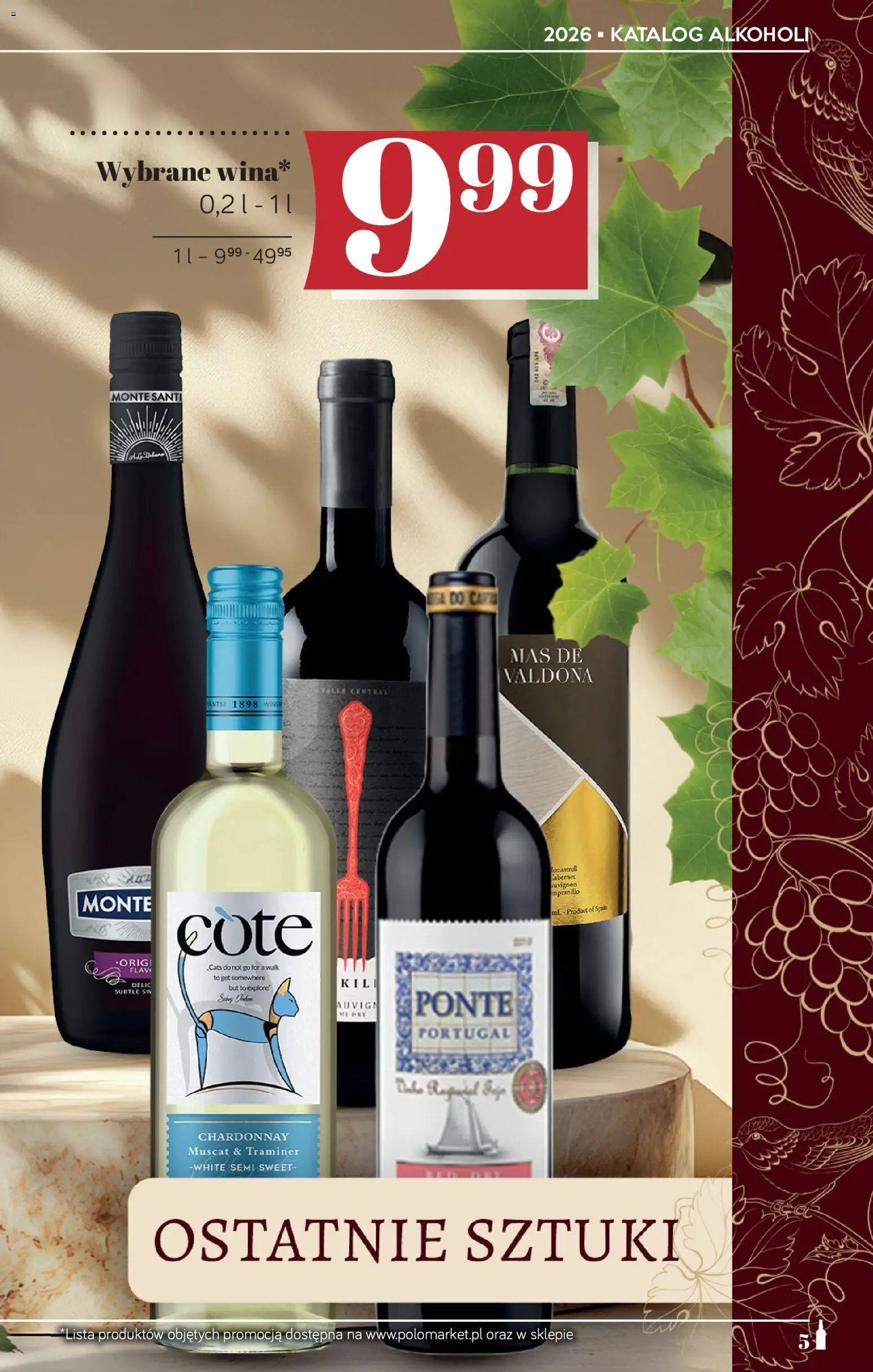 POLOmarket katalog - Alkoholi od 08.10.2026 | Strona: 5 | Produkty: Chardonnay, Monte Santi