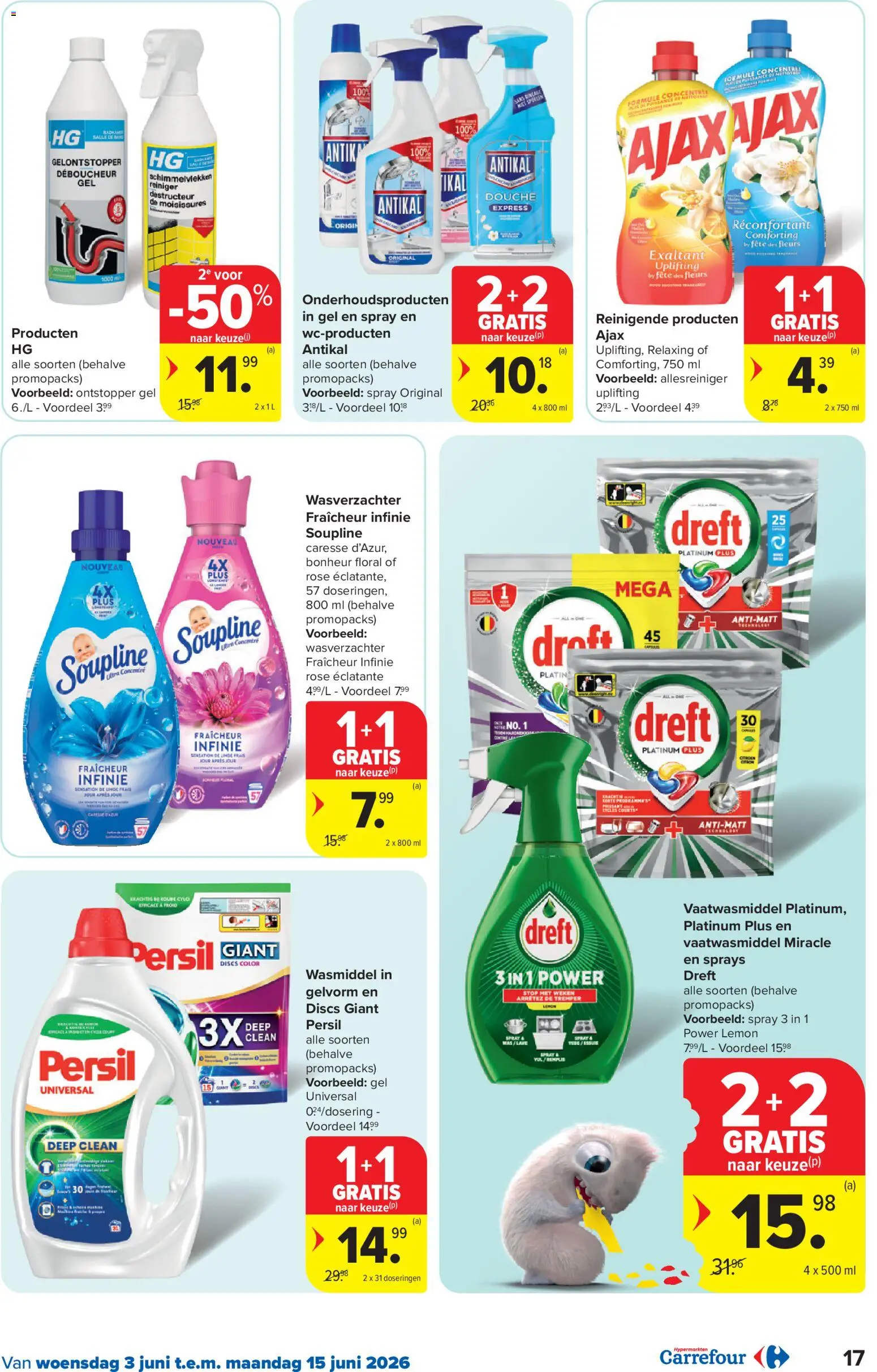 {H1} | Pagina: 17 | Producten: Gel, Wasmiddel, Wasverzachter, Vaatwasmiddel