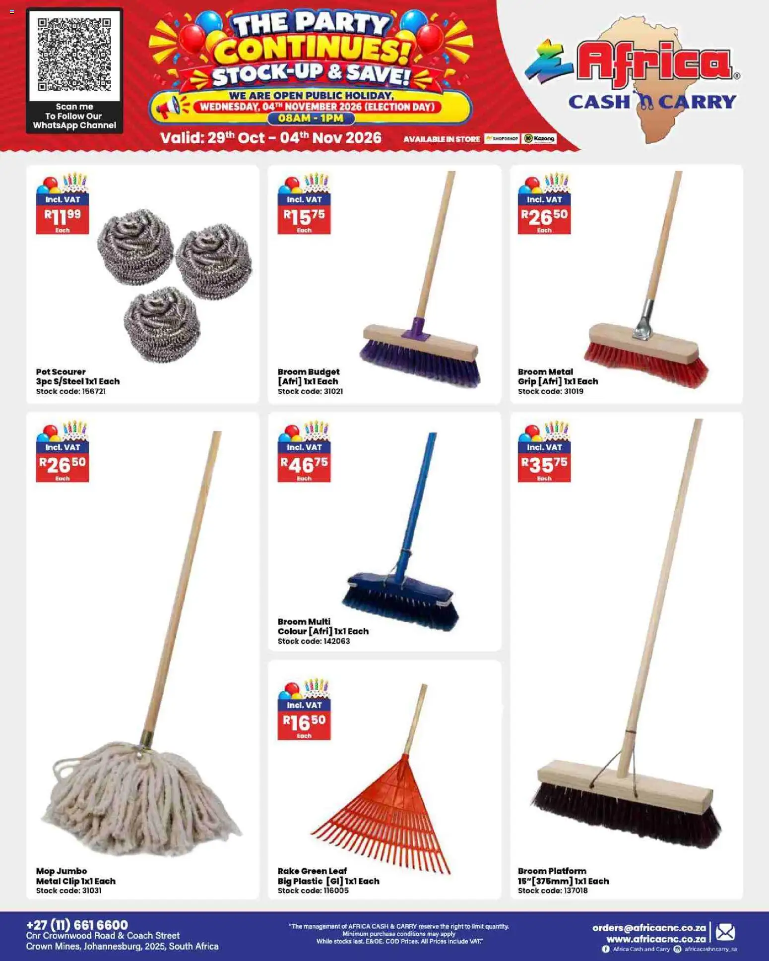 New Africa Cash & Carry catalogue – valid from 29/10/2026 | Page: 87