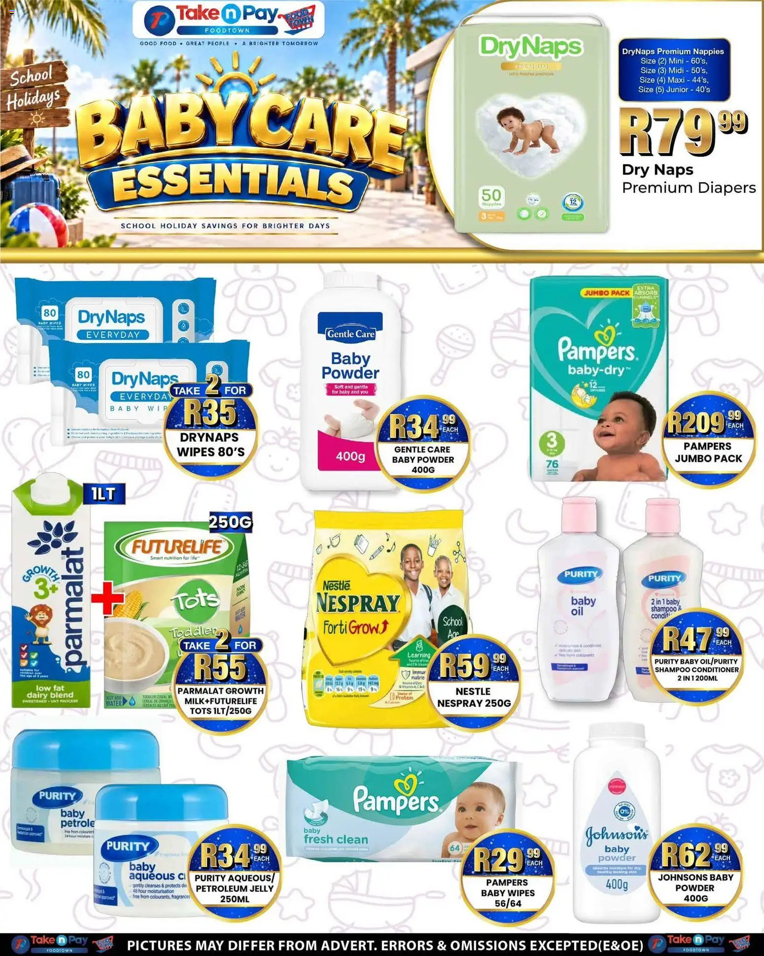 New Take n Pay catalogue – valid from 28/09/2026 | Page: 25 | Products: Diapers, Powder, Petroleum jelly, Nappies
