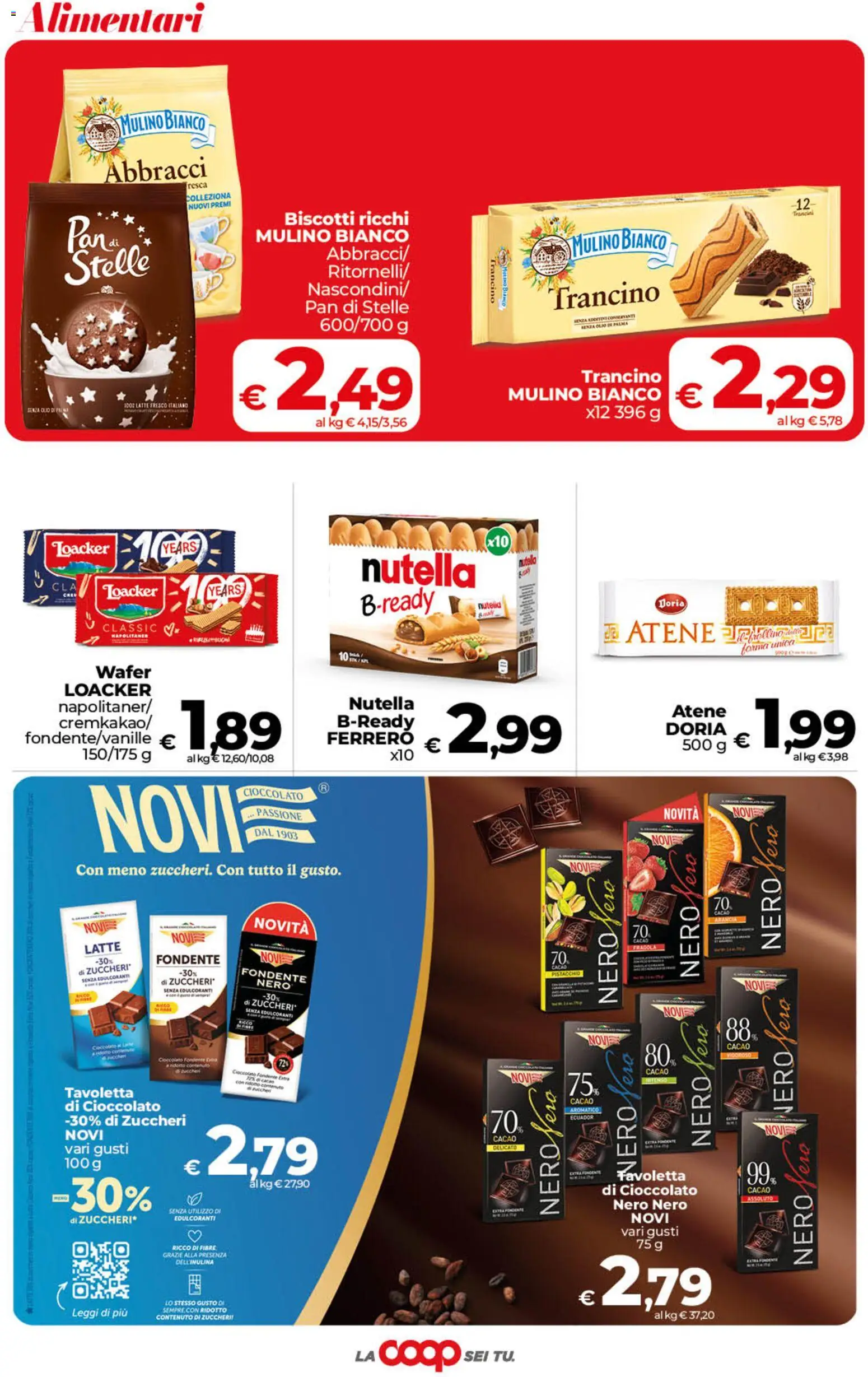 Volantino COOP del 02/10/2026 | Pagina: 23 | Prodotti: Biscotti, Olio, Nutella, Arancia