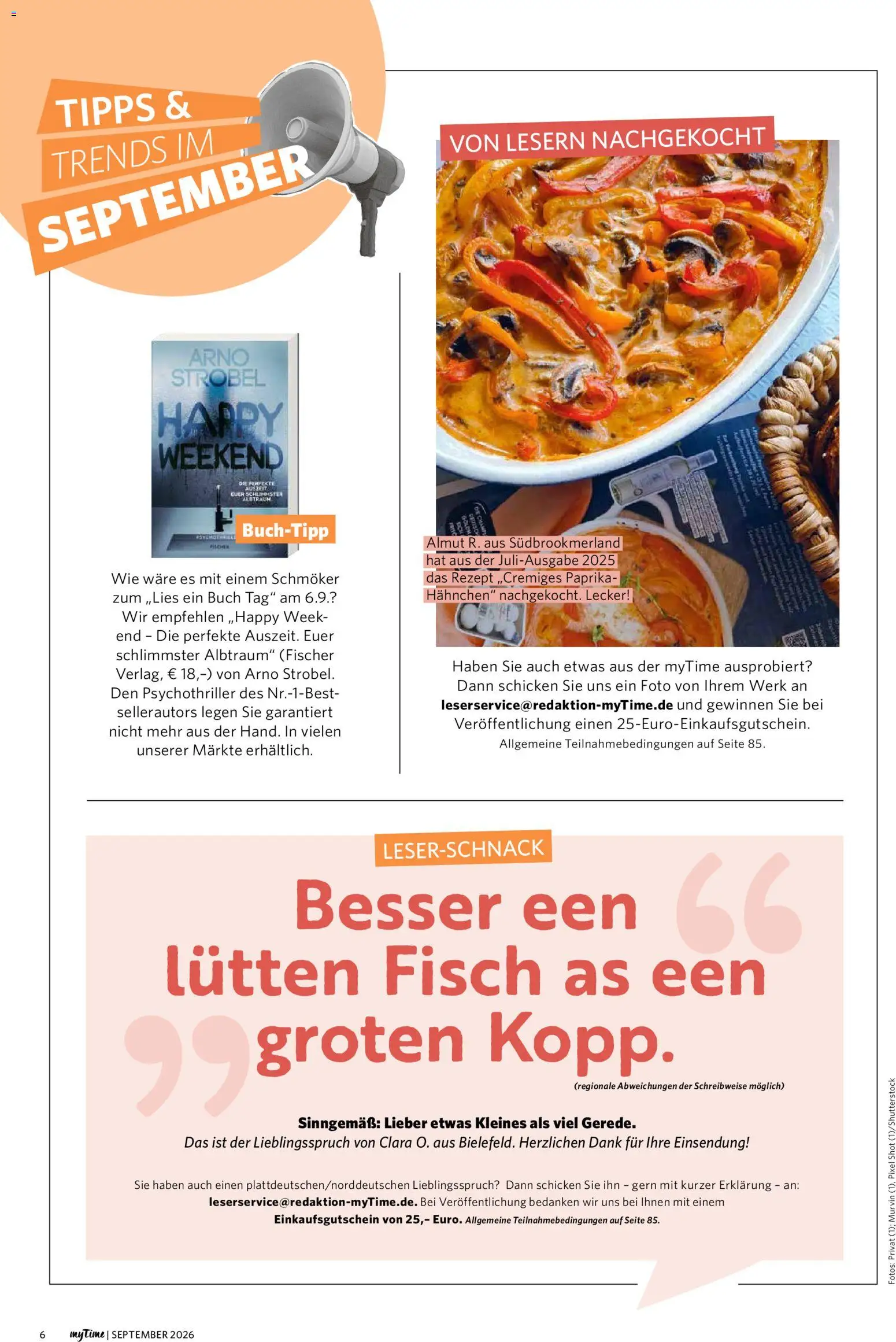 Combi myTime September 2026 – gültig ab 01.09.2026 | Seite: 6 | Produkte: Hahnchen, Fisch, Paprika