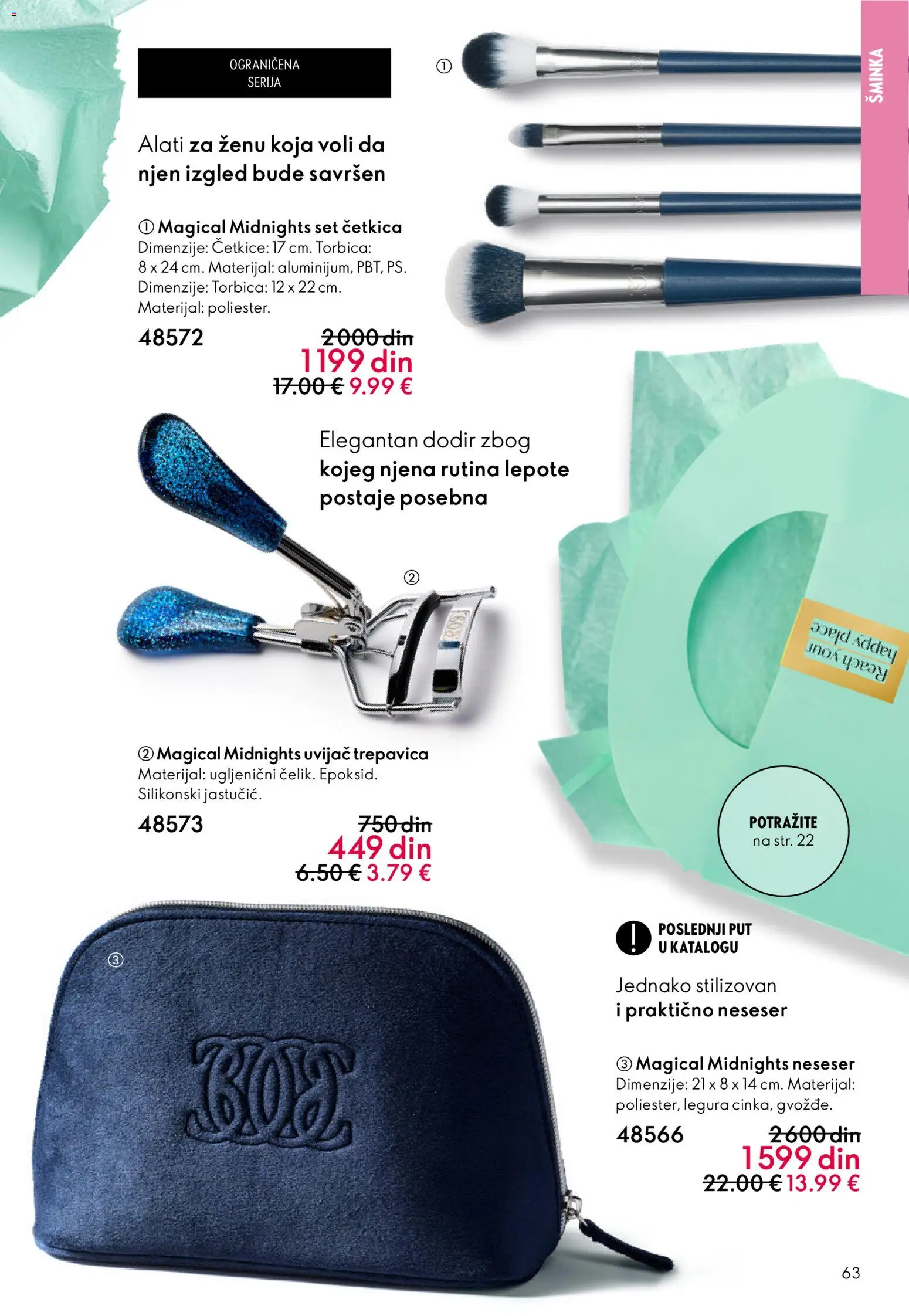 Oriflame katalog - važi od 18.02.2026 | Strana: 63 | Proizvode: Šminka