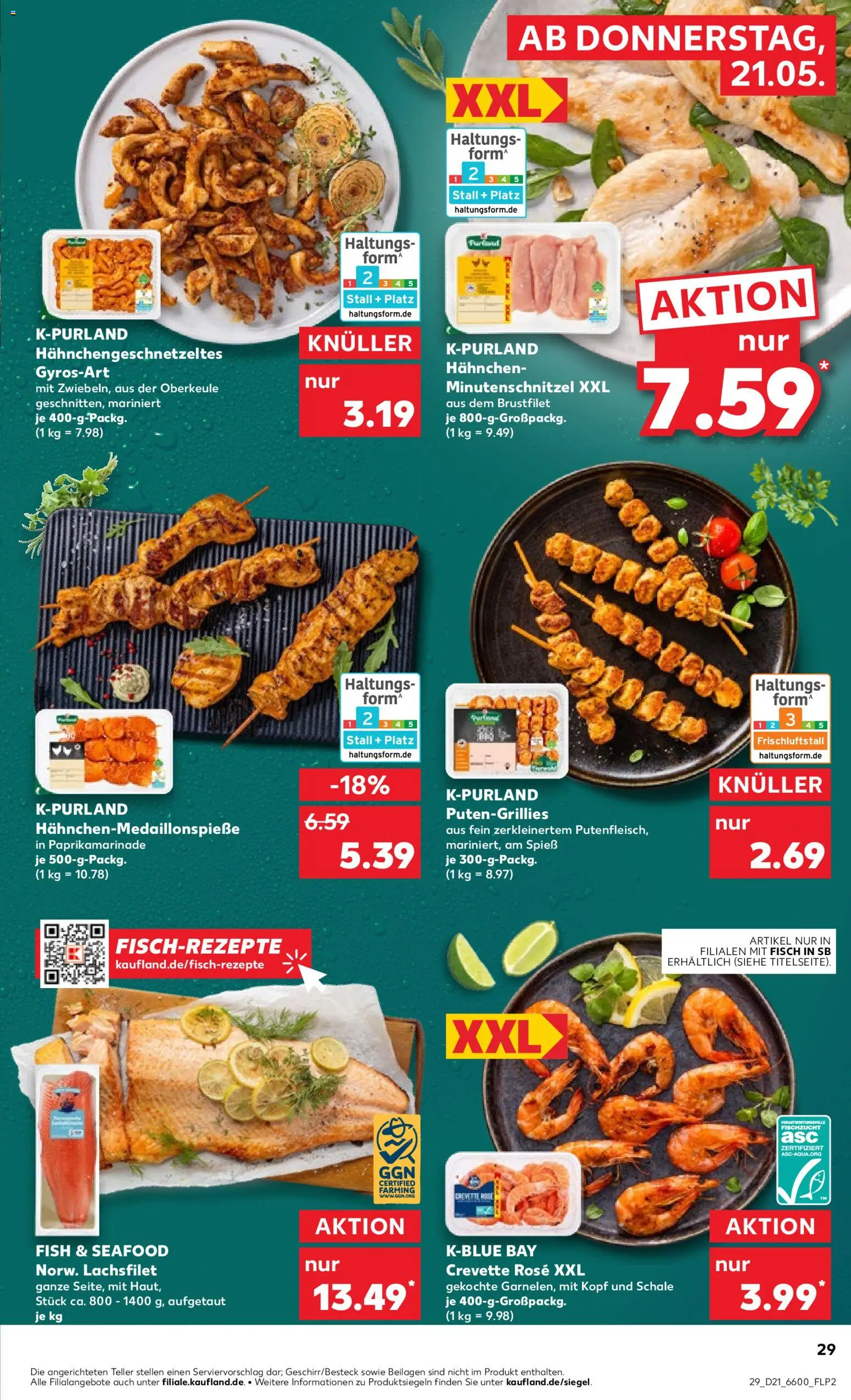 Kaufland Prospekt Speyer	 – gültig ab 21.05.2026 | Seite: 29 | Produkte: Hahnchen, Fisch