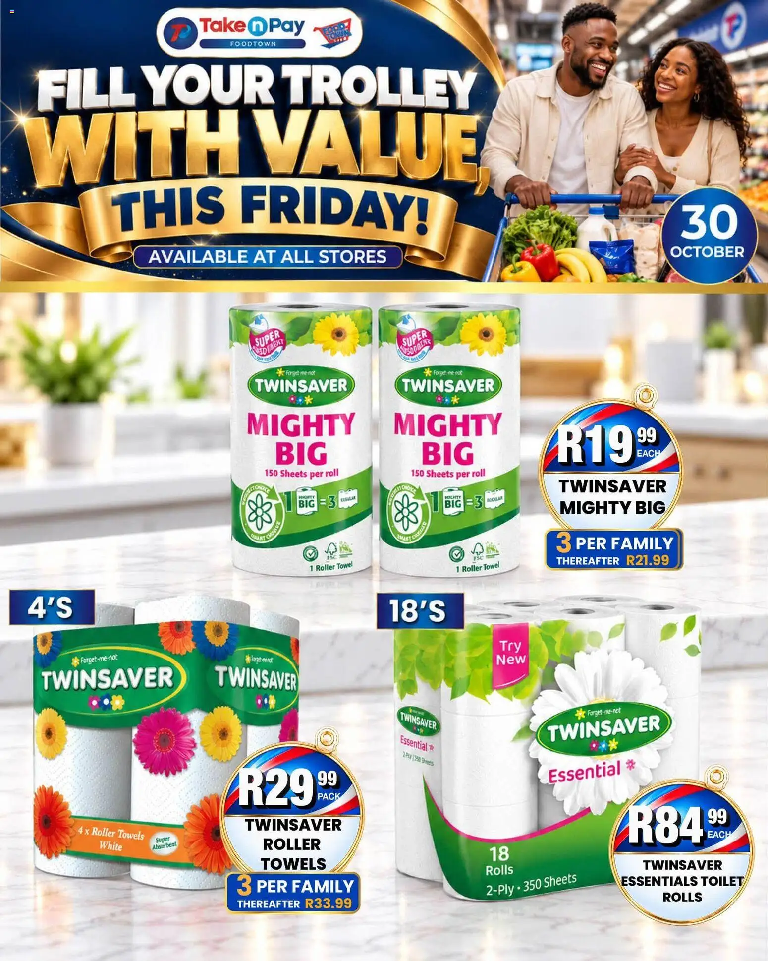 New Take n Pay catalogue – valid from 30/10/2026 | Page: 6 | Products: Towels, Toilet, Towel, Roller towel