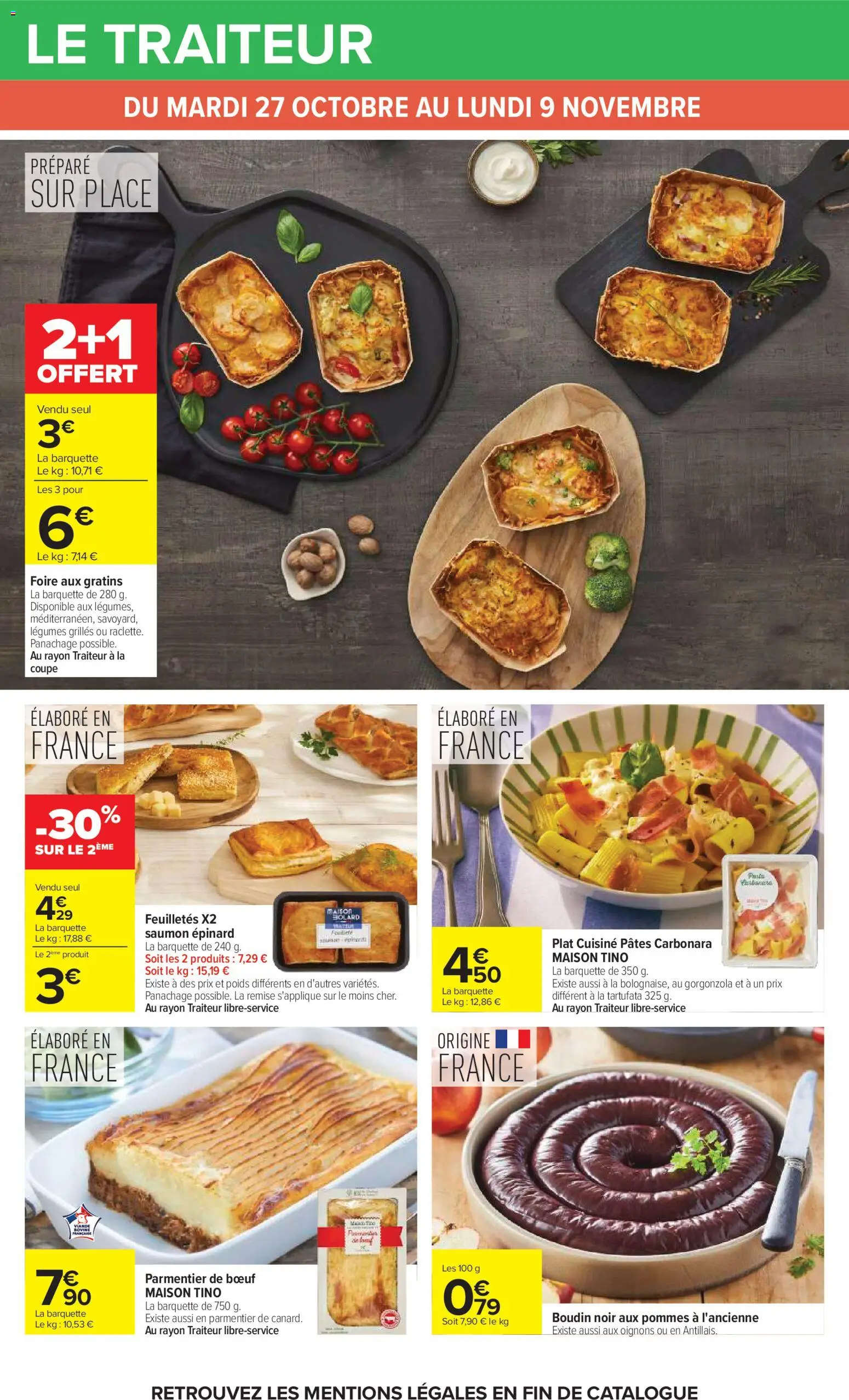 {H1} | Page: 22 | Produits: Epinard, Boudin, Pommes, Pâtes