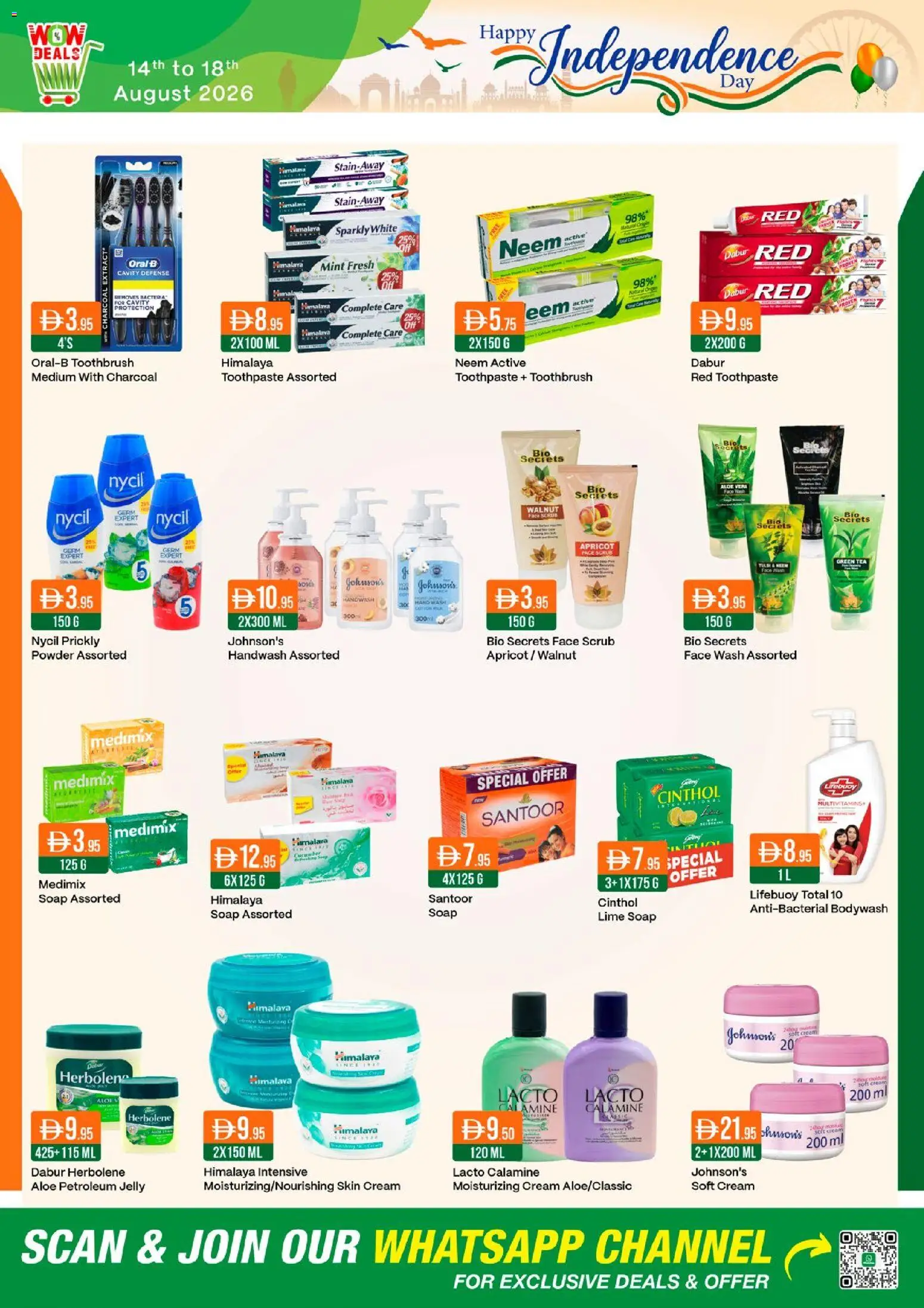 {H1} | Page: 9 | Products: Toothbrush, Petroleum jelly, Powder, Handwash