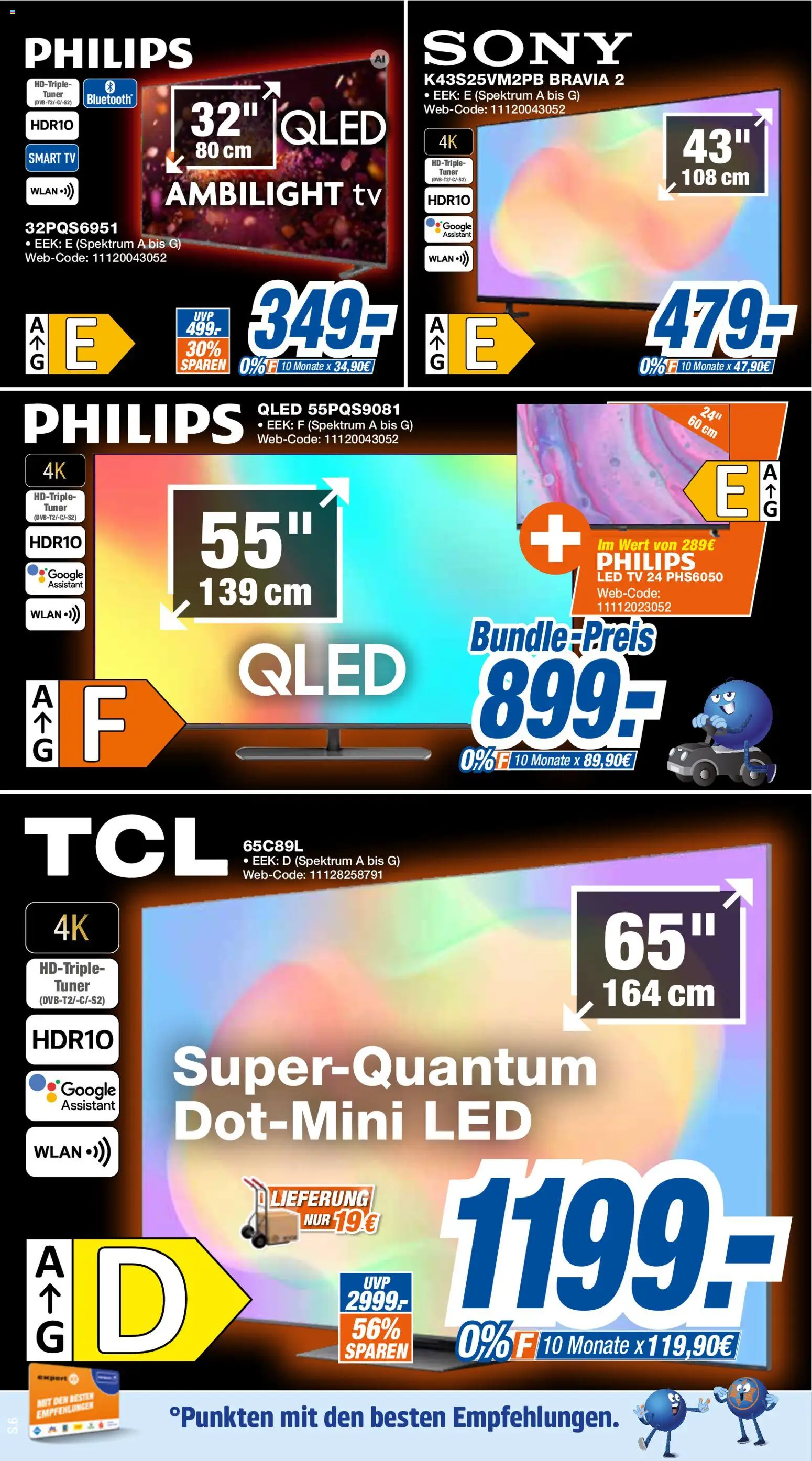 Expert Black Weeks – gültig ab 02.11.2026 | Seite: 6 | Produkte: Sony, Philips, Smart TV, TV
