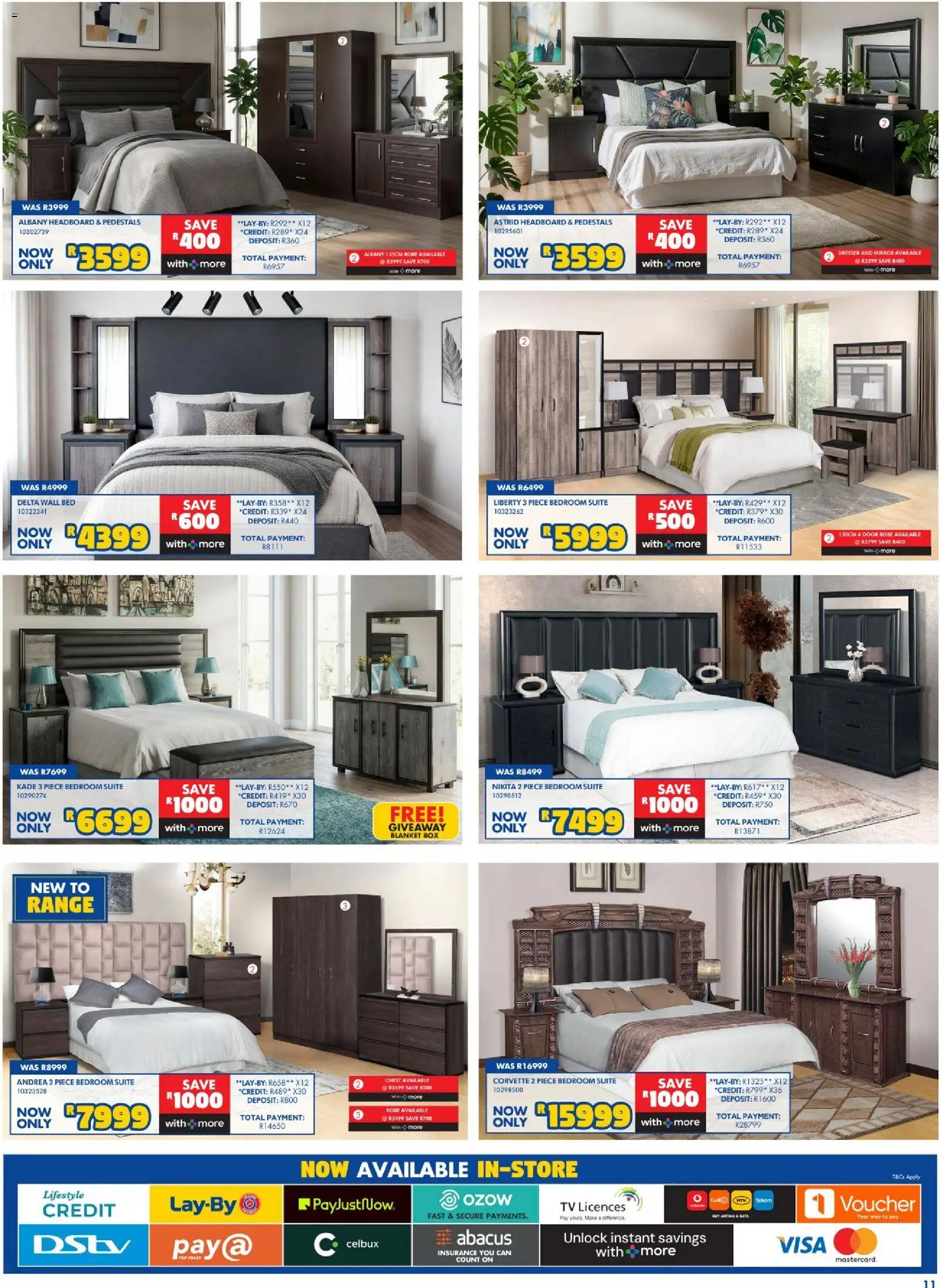 New Russells catalogue – valid from 17/09/2026 | Page: 11 | Products: Headboard, Blanket box, Bed, Box