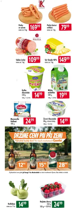 Náhled letáku Astur & Qanto leták od 14.05.2026 | Strana: 3 | Produkty: Sýr Gouda, Žervé, Uzeniny, Maso