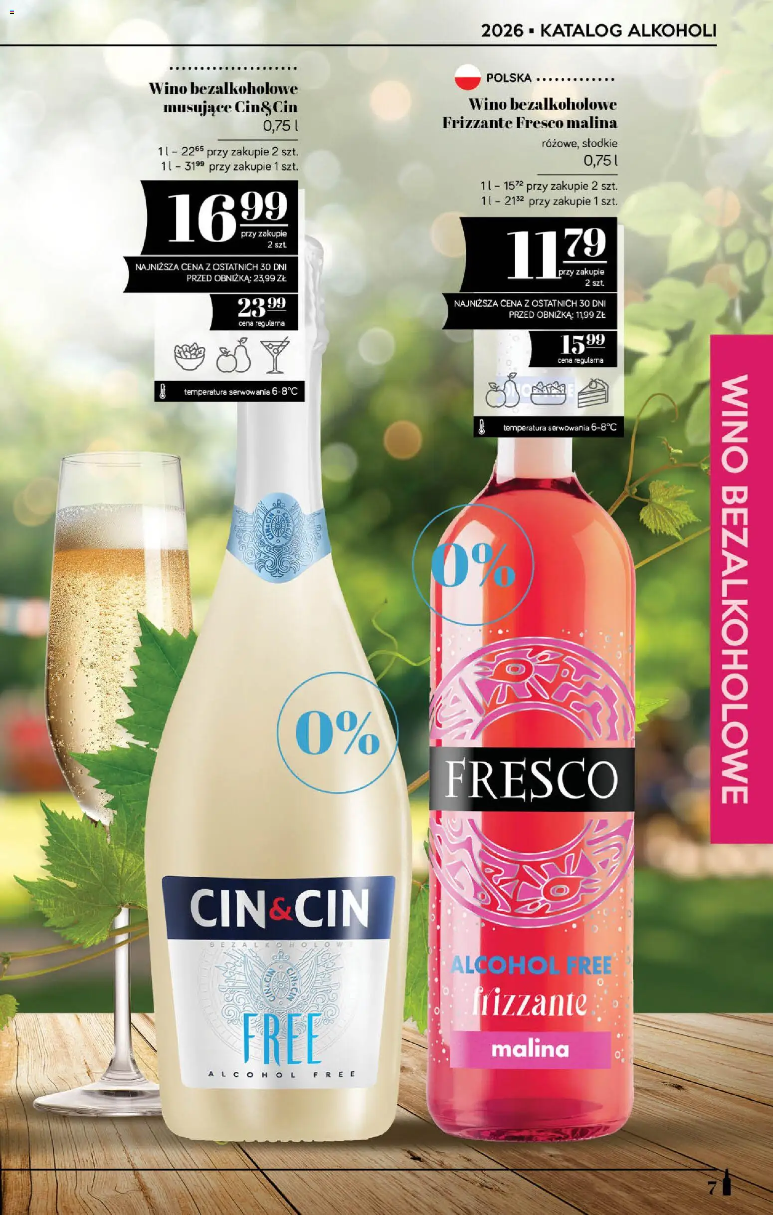 POLOmarket katalog - Alkoholi od 10.09.2026 | Strona: 7 | Produkty: Malina, Wino bezalkoholowe, Wino, Fresco